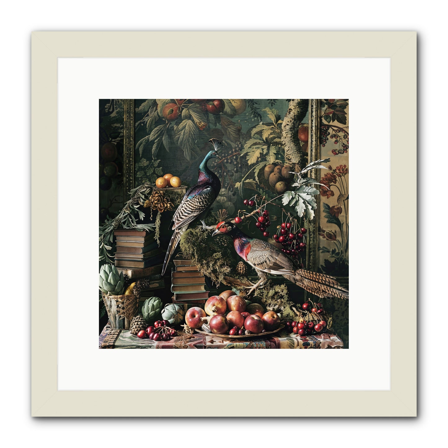 Quills Of The Lost Gardens -- Framed Print - White 12x12