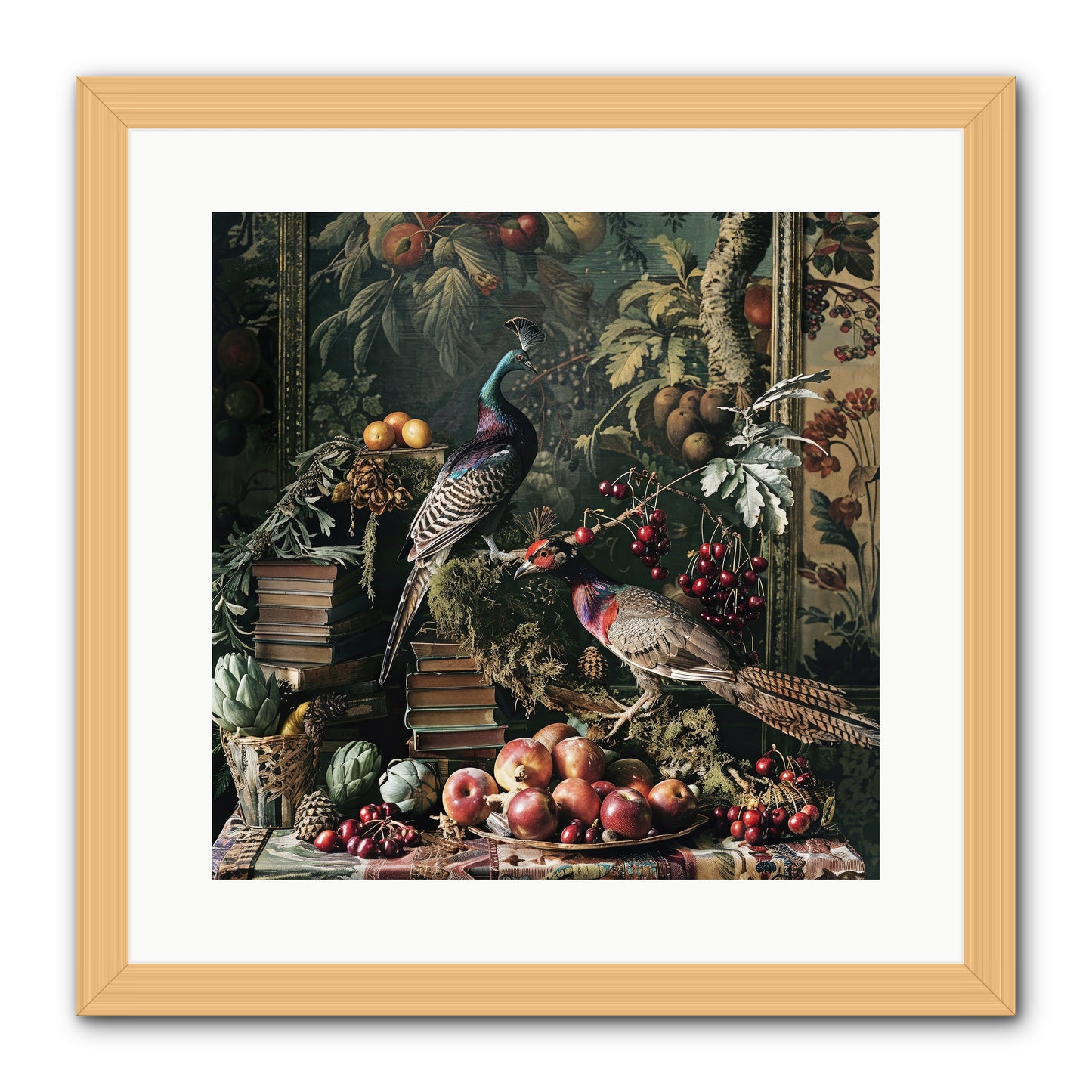 Quills Of The Lost Gardens -- Framed Print - Natural 16x16