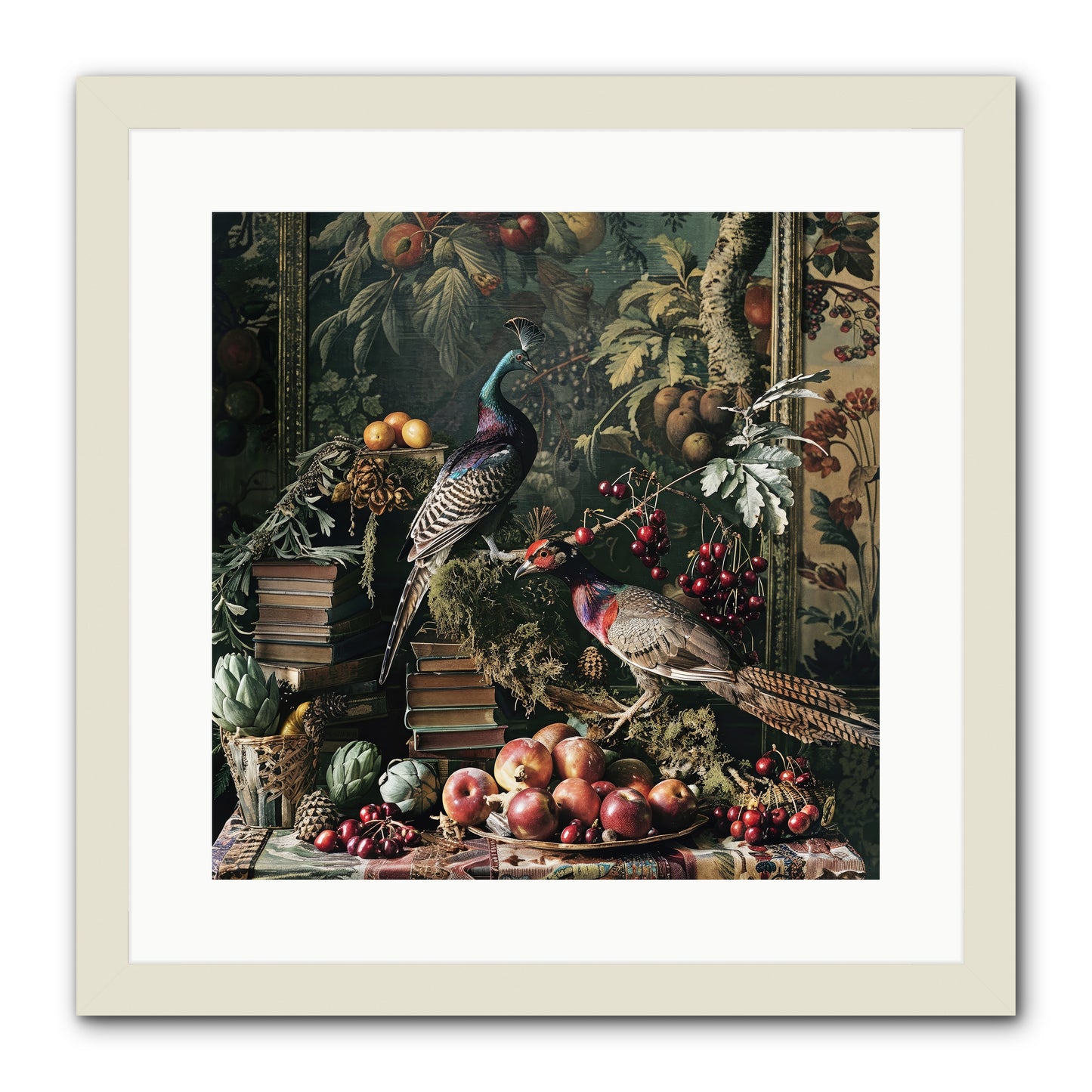 Quills Of The Lost Gardens -- Framed Print - White 16x16