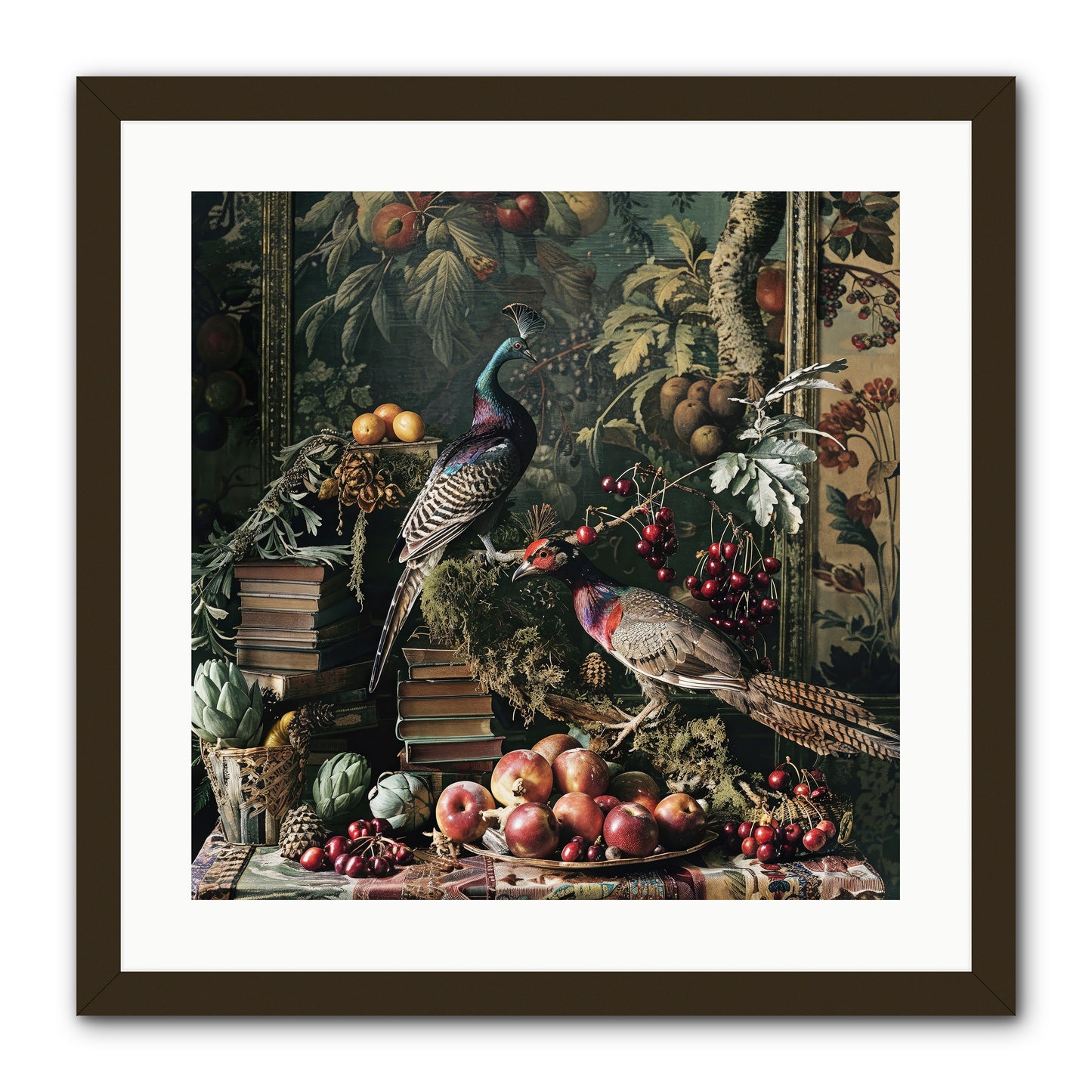 Quills Of The Lost Gardens -- Framed Print - Black 20x20