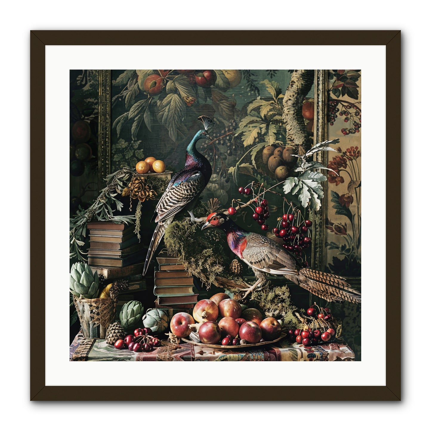 Quills Of The Lost Gardens -- Framed Print - Black 24x24