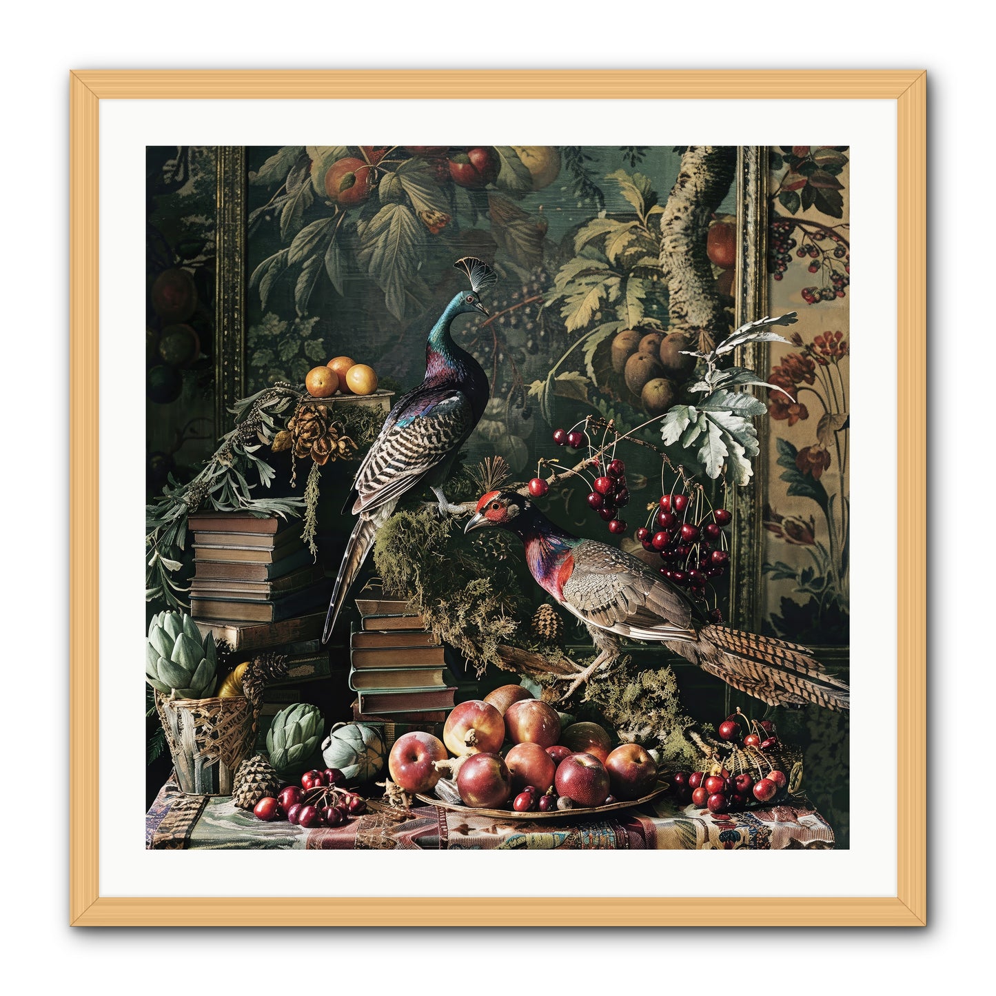 Quills Of The Lost Gardens -- Framed Print - Natural 30x30