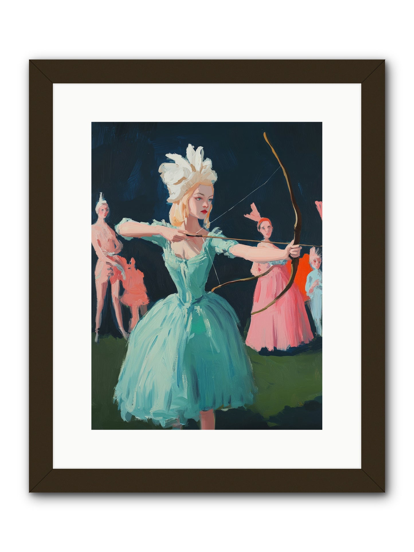 Quiver & CrownRez2 -- Framed Print - Black 12x16