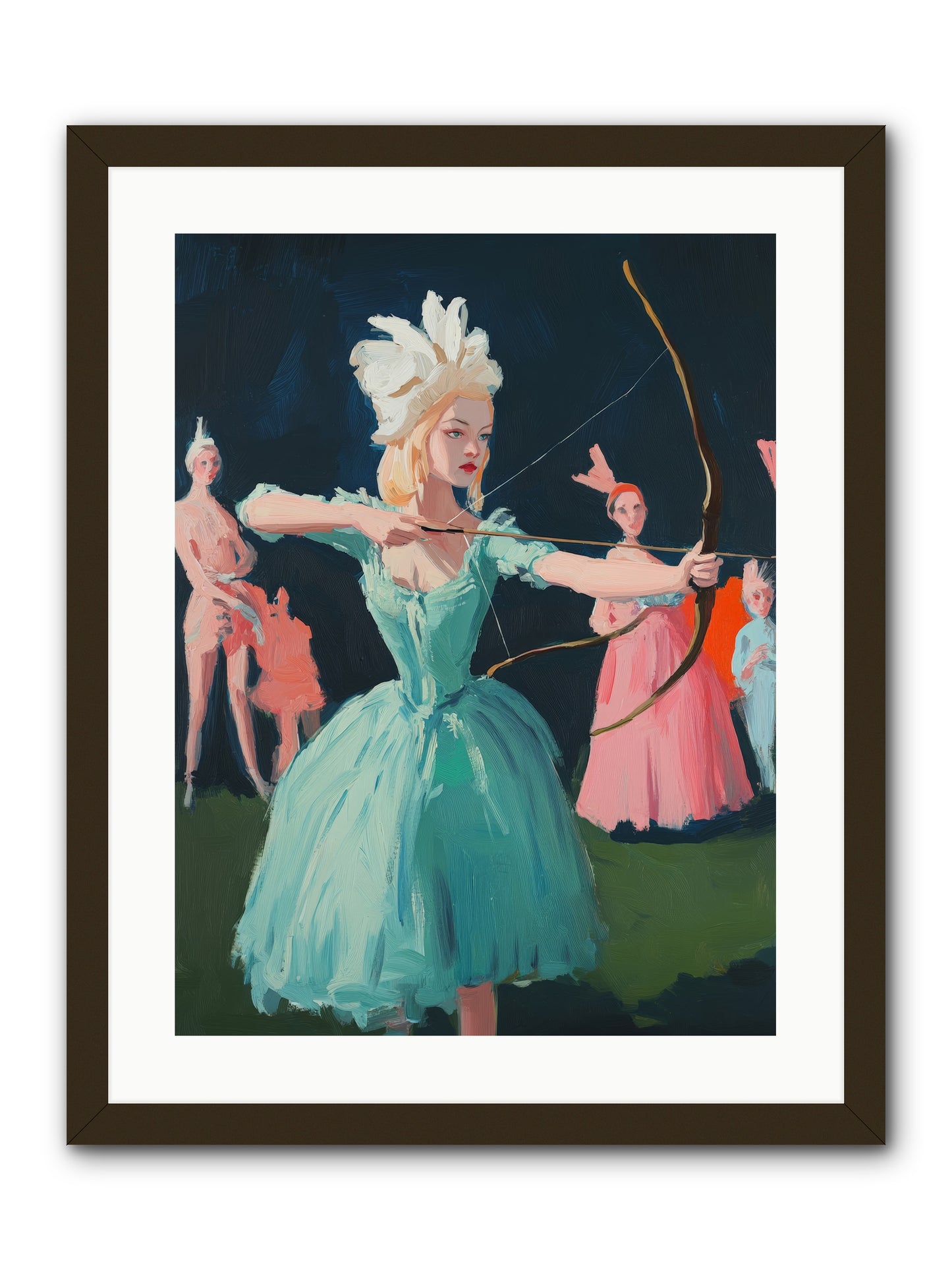 Quiver & CrownRez2 -- Framed Print - Black 18x24