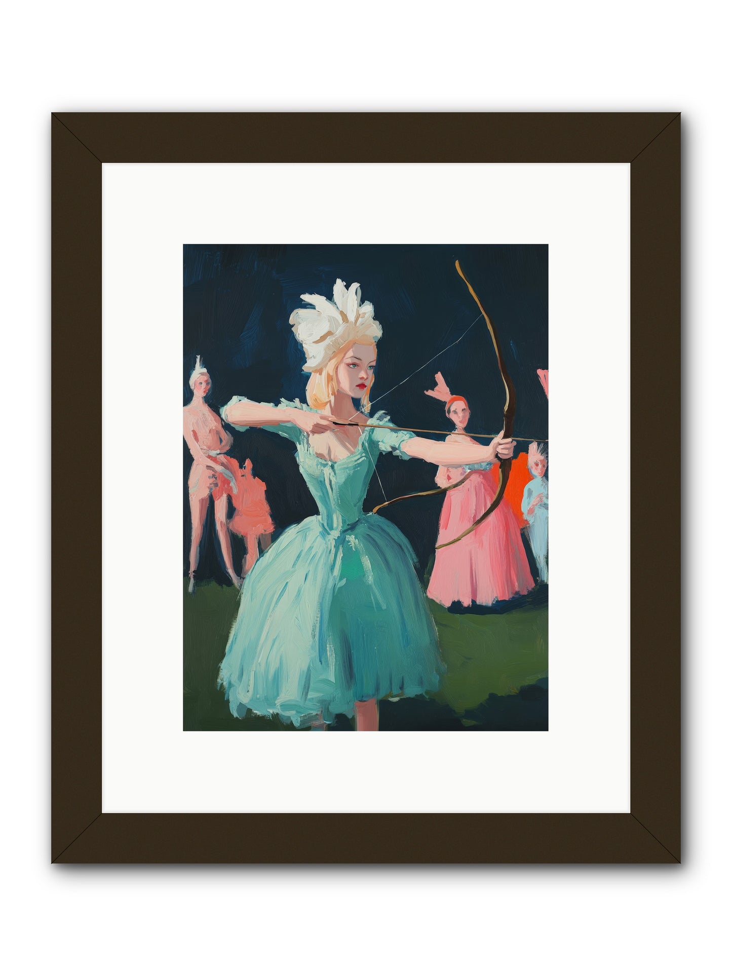 Quiver & CrownRez2 -- Framed Print - Black 9x12