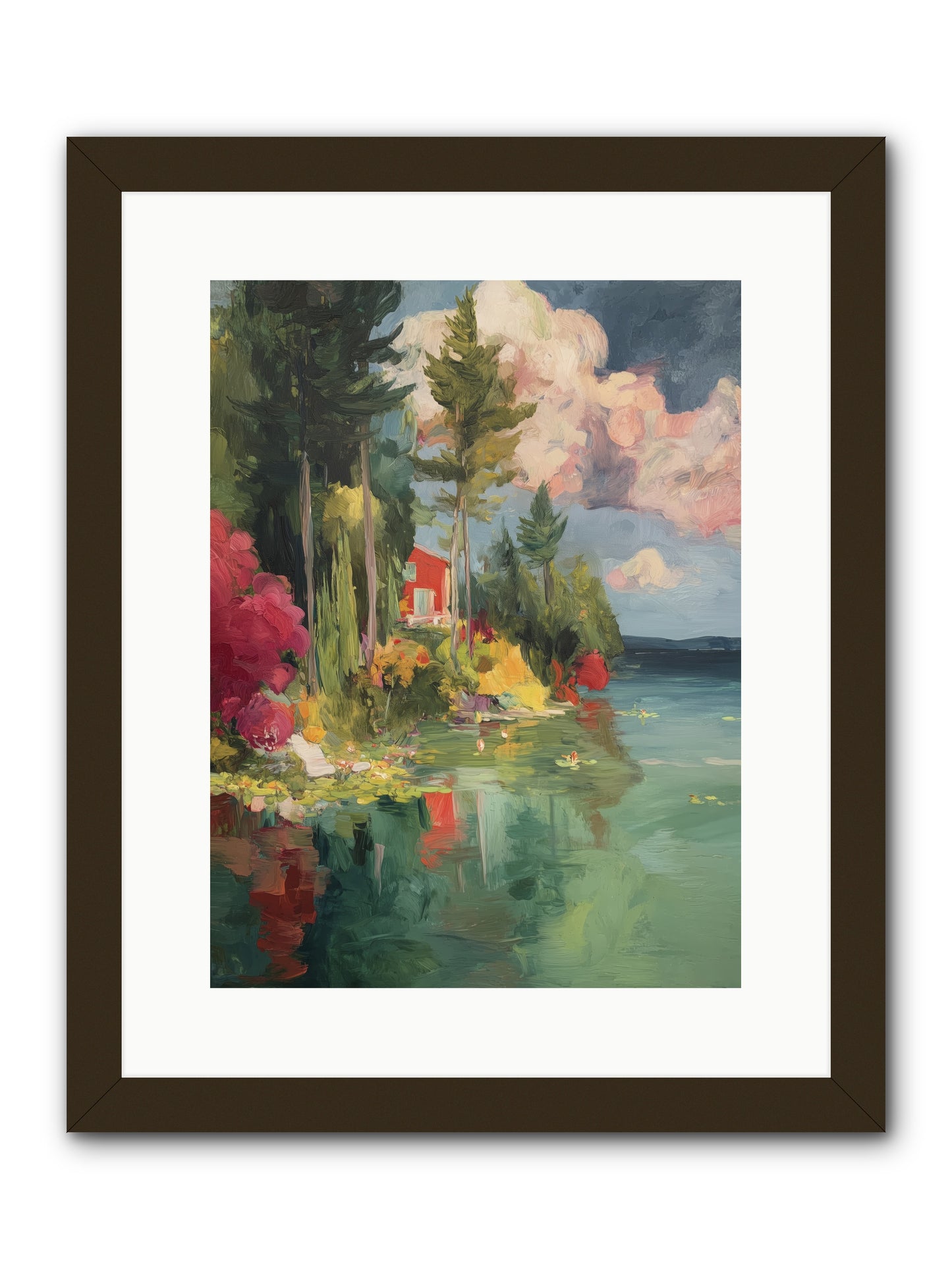 Racing Clouds -- Framed Print - Black 12x16