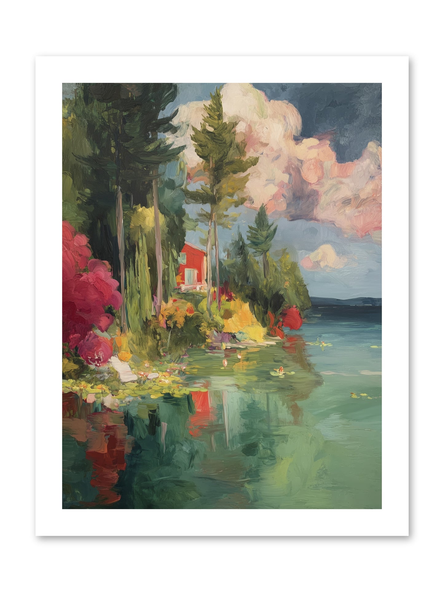 Racing Clouds -- Loose Canvas Print 12x16