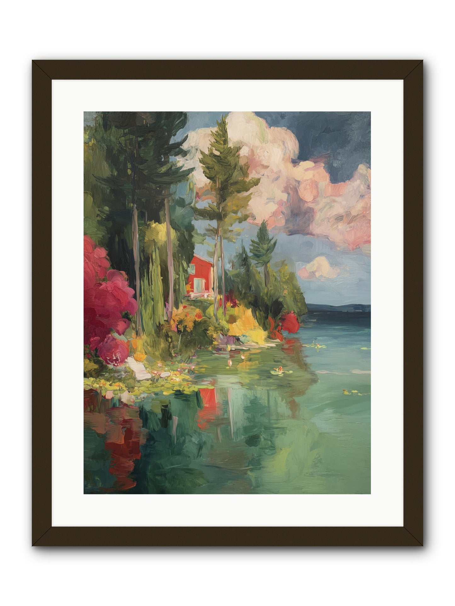 Racing Clouds -- Framed Print - Black 18x24