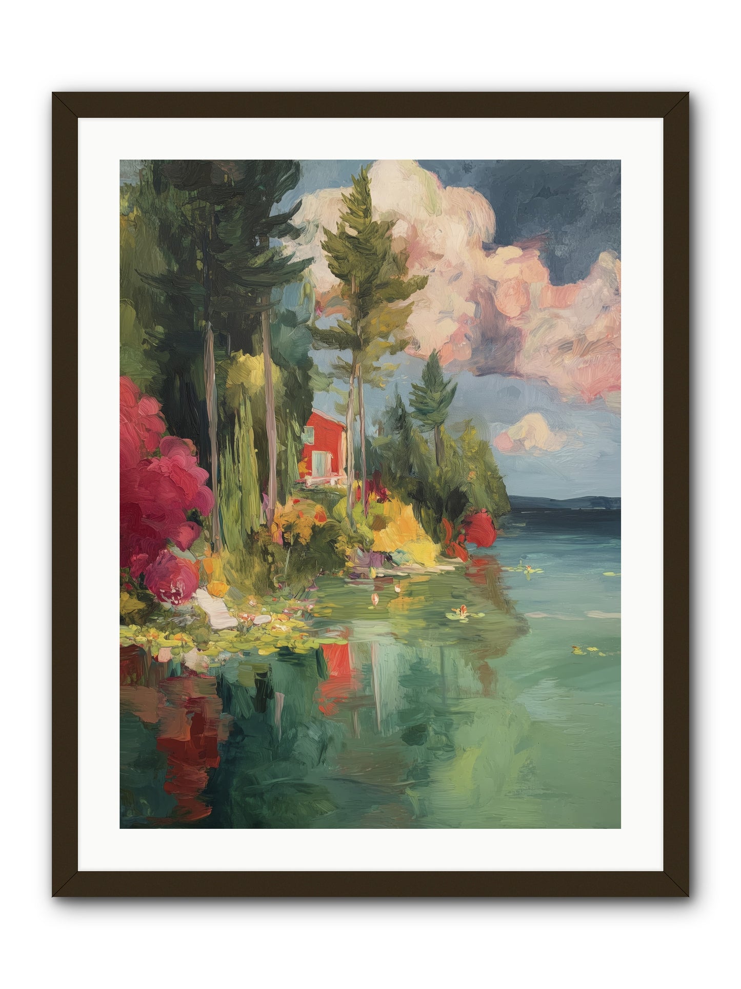 Racing Clouds -- Framed Print - Black 24x32