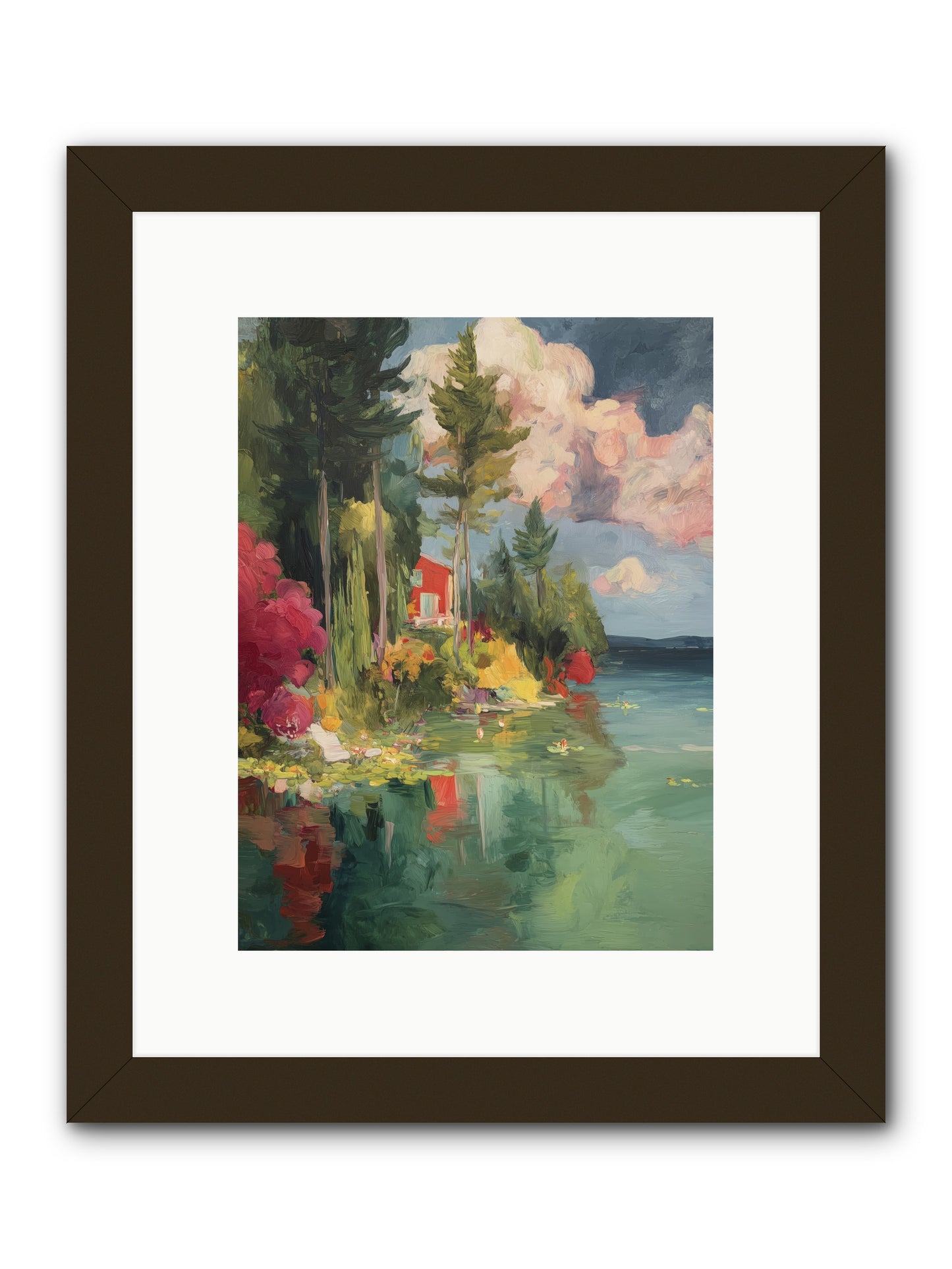 Racing Clouds -- Framed Print - Black 9x12