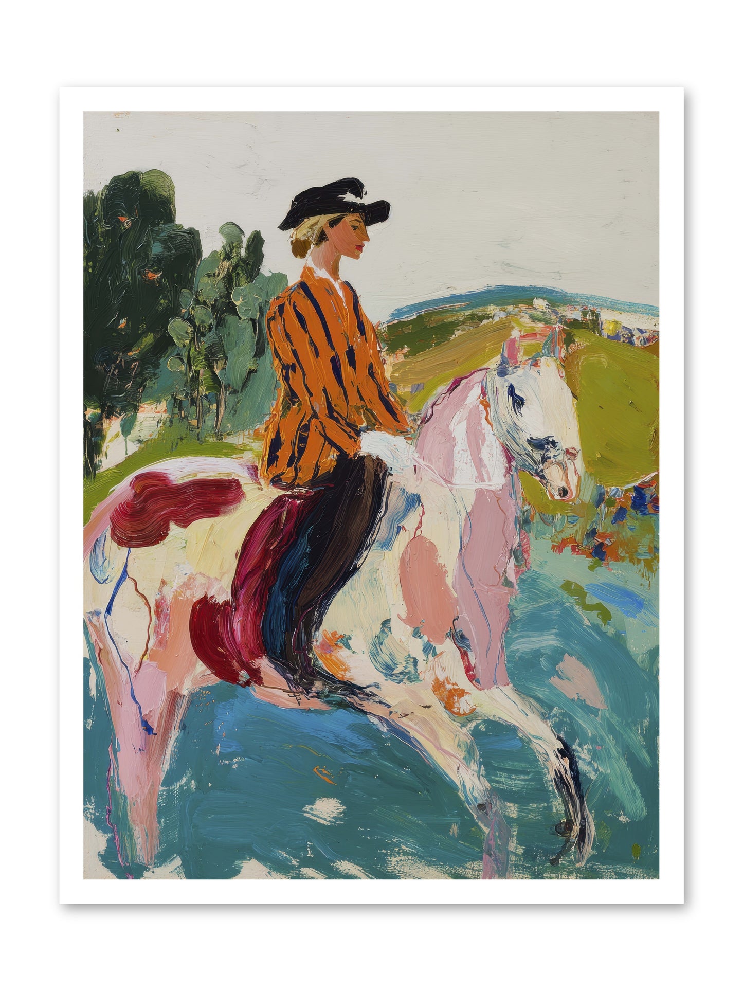 Racing Past Stone & Vine -- Paper Print 24x32