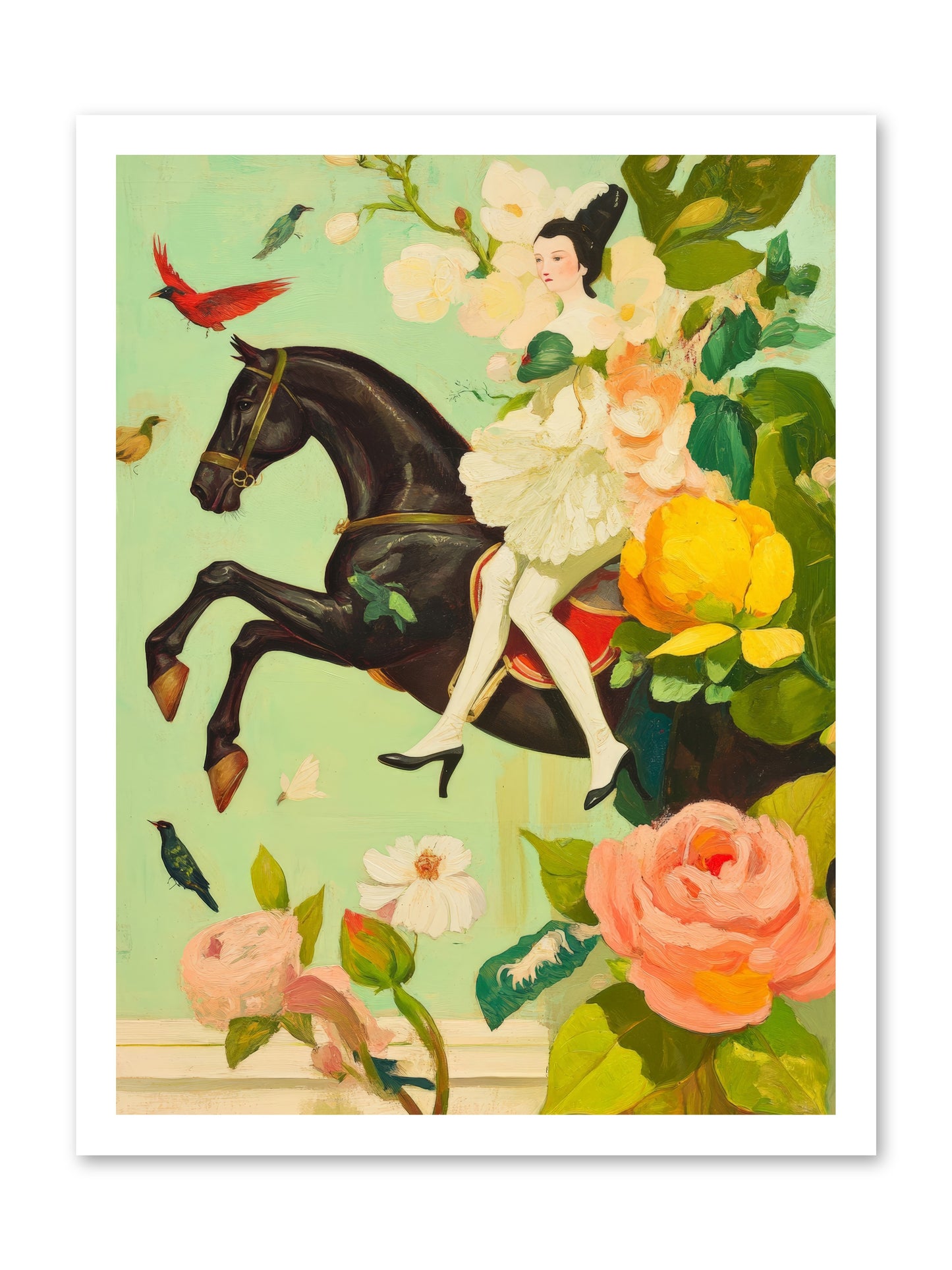 Racing Through BloomRez2 -- Loose Canvas Print 18x24