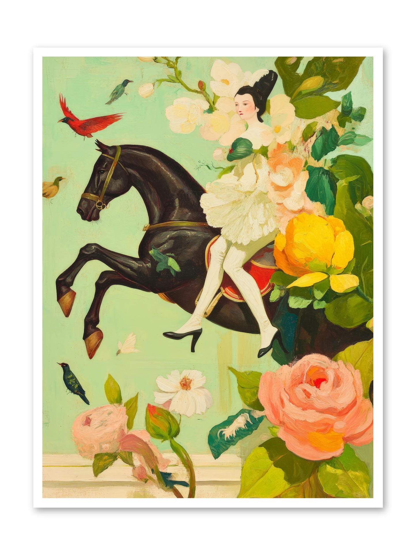 Racing Through BloomRez2 -- Loose Canvas Print 36x48