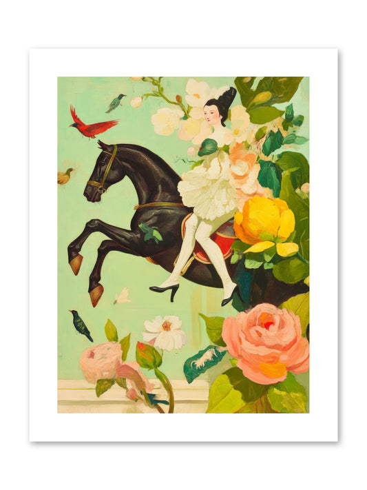 Racing Through BloomRez2 -- Paper Print 9x12