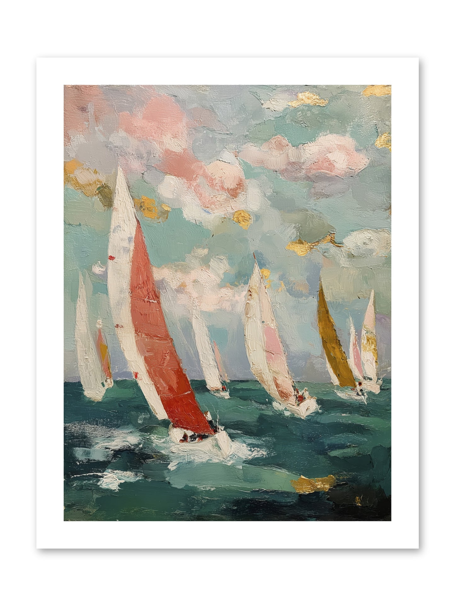 Racing Through Sky -- Paper Print 12x16