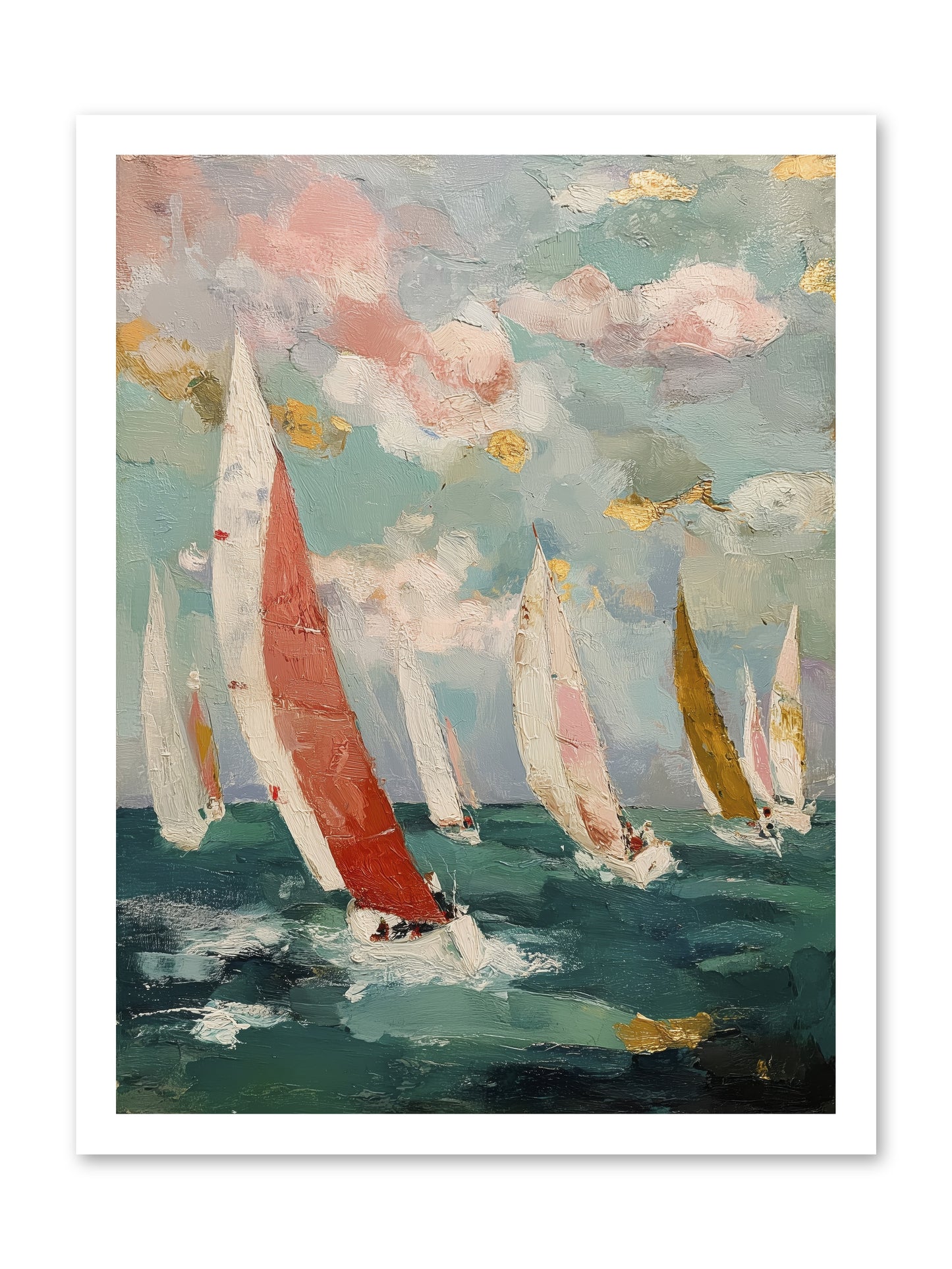 Racing Through Sky -- Loose Canvas Print 18x24