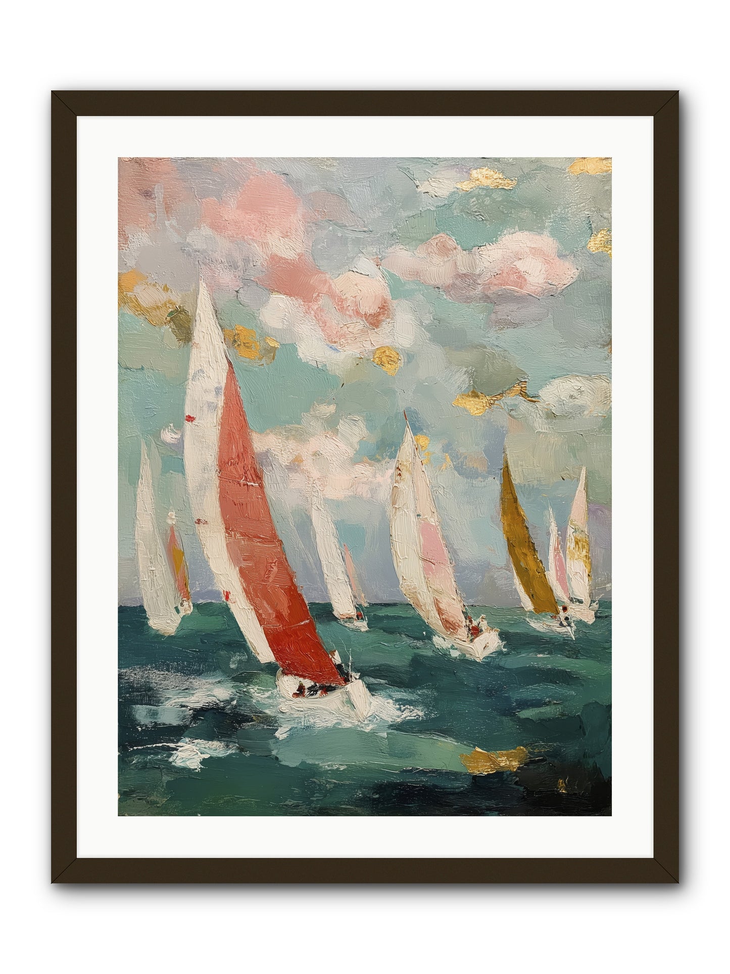 Racing Through Sky -- Framed Print - Black 24x32