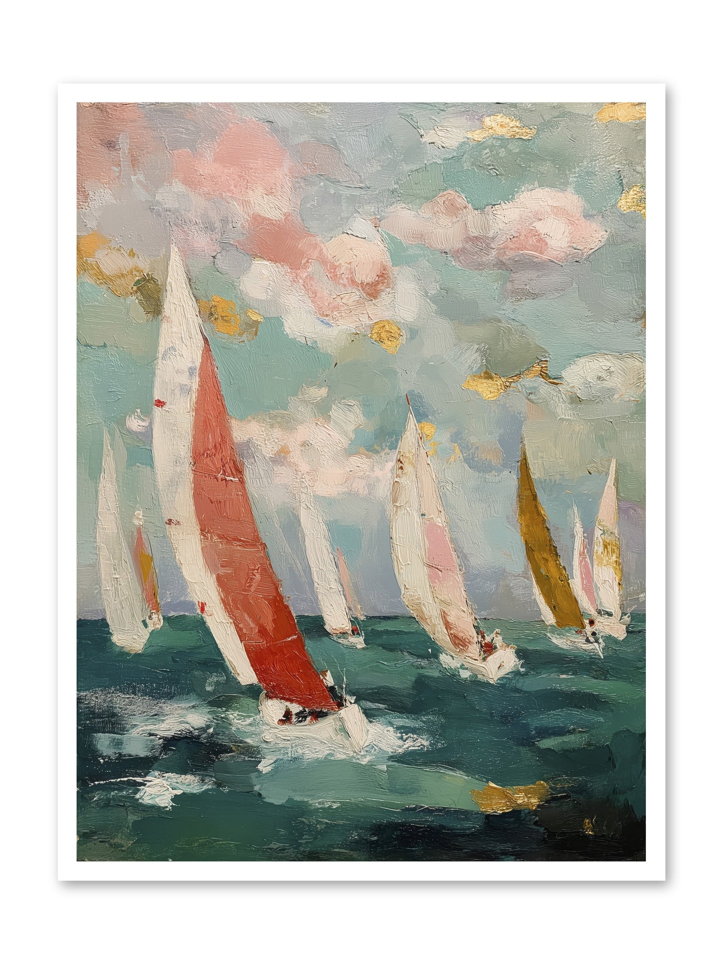 Racing Through Sky -- Loose Canvas Print 30x40