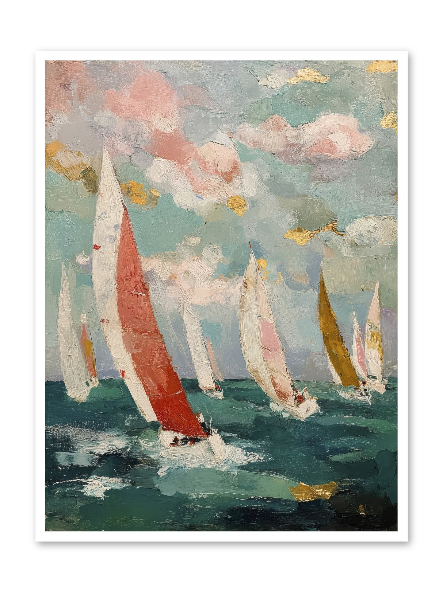 Racing Through Sky -- Loose Canvas Print 36x48