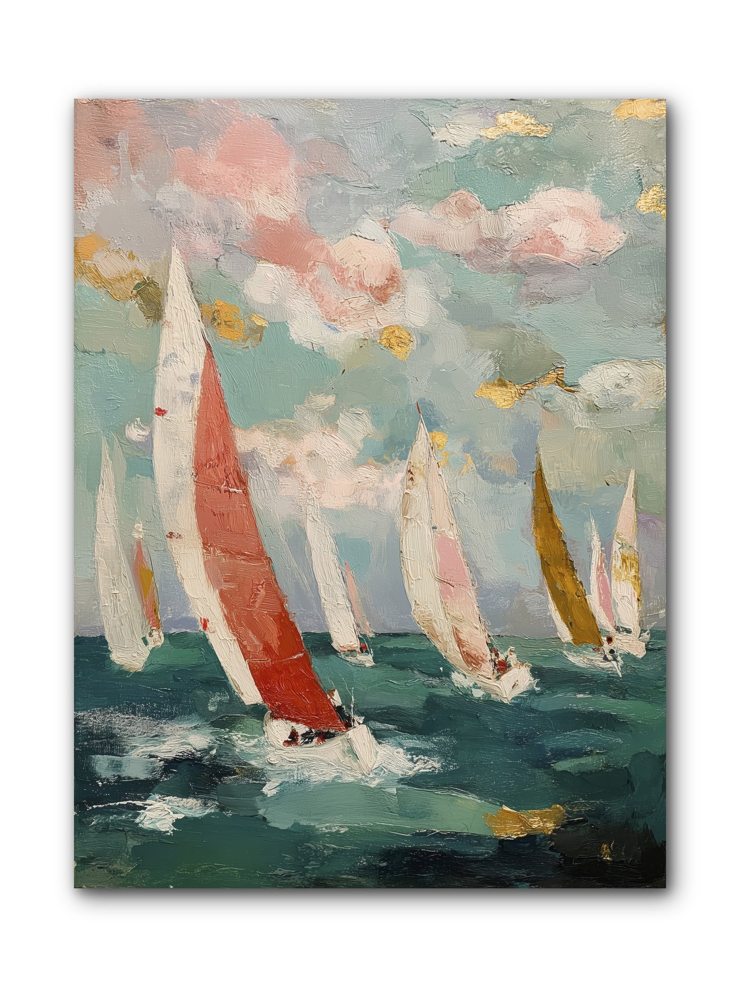 Racing Through Sky -- Wrapped Canvas 9x12