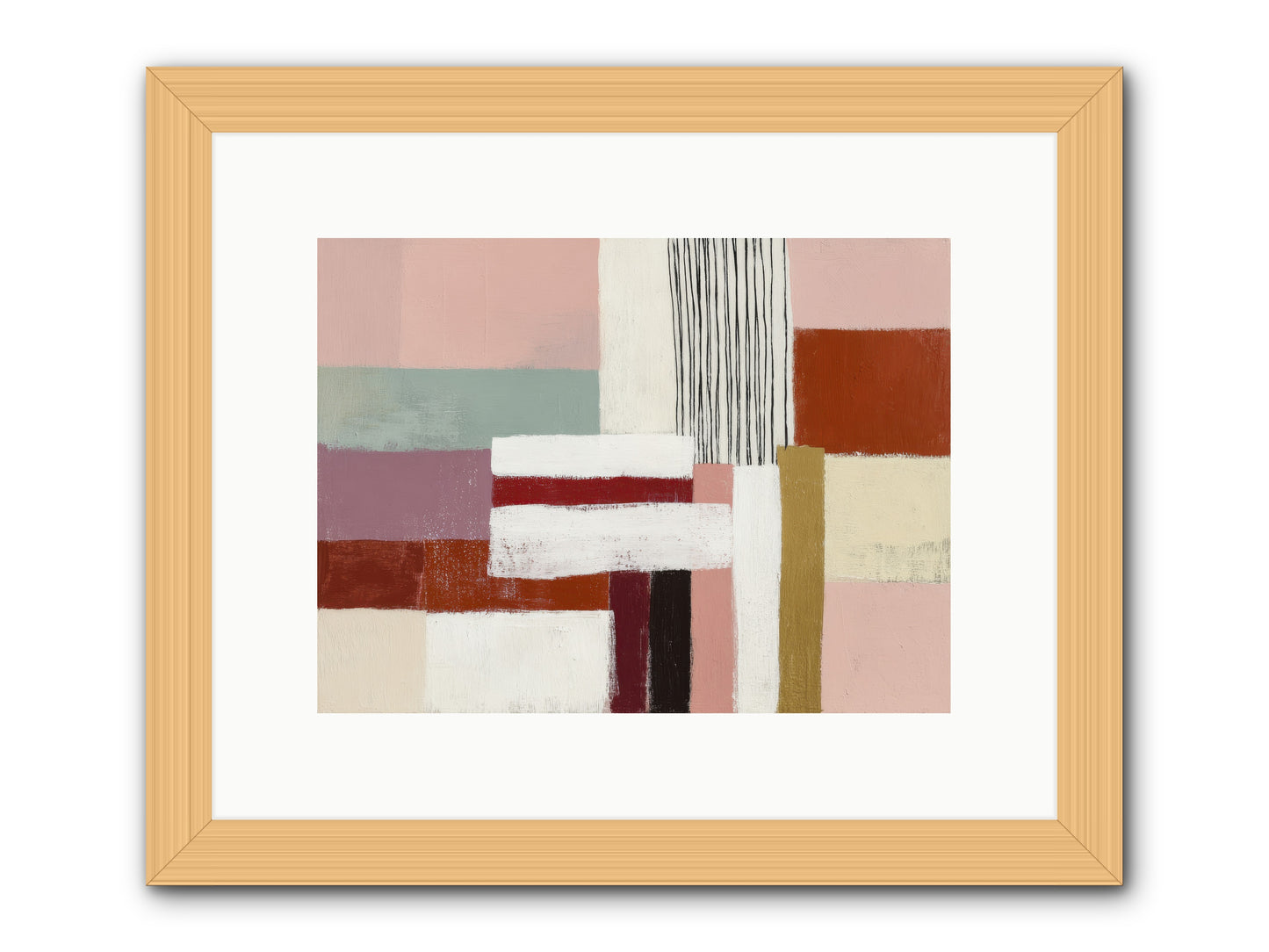 Radiant Acre -- Framed Print - Natural 12x9