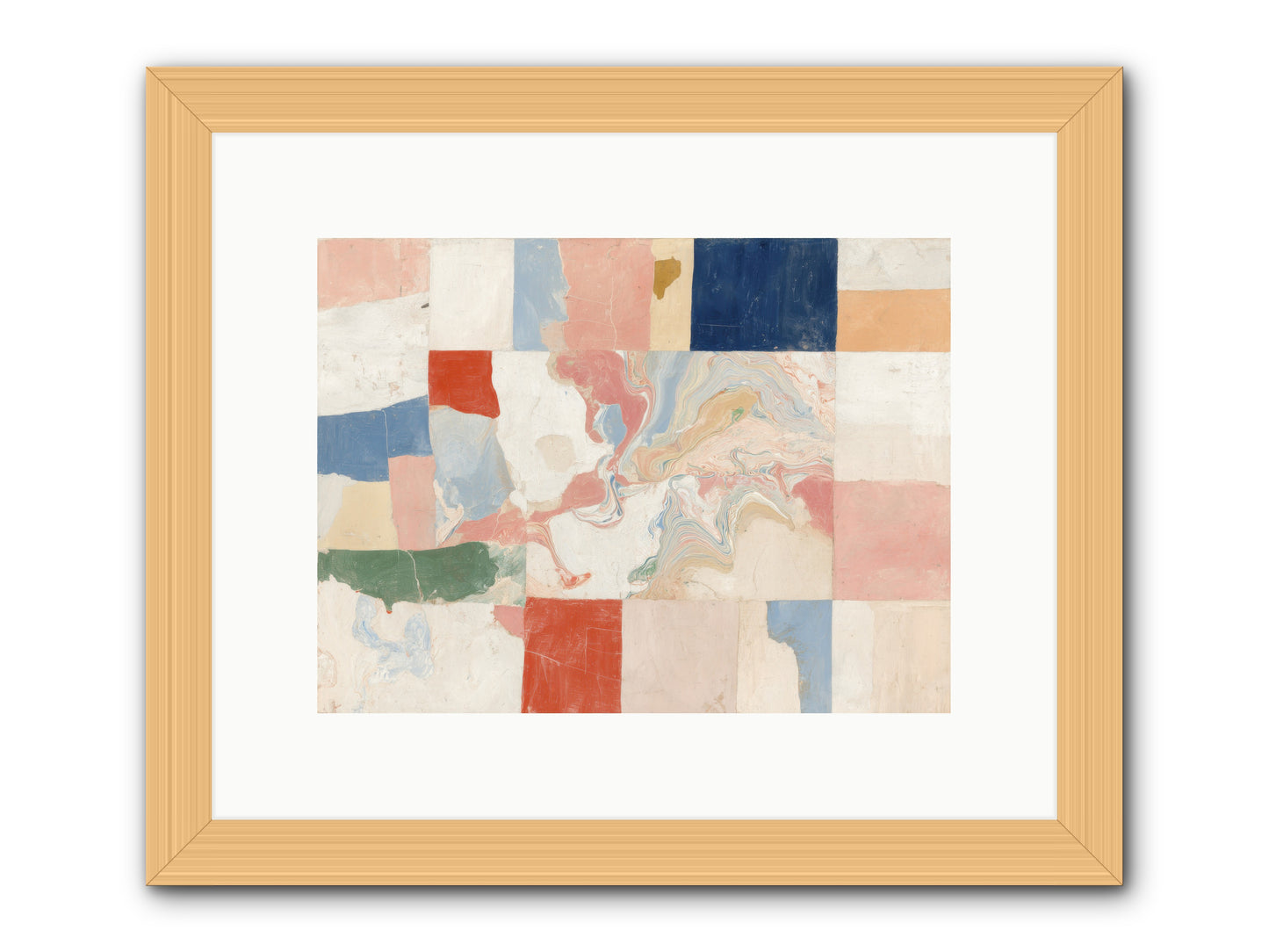 Radiant Flux -- Framed Print - Natural 12x9