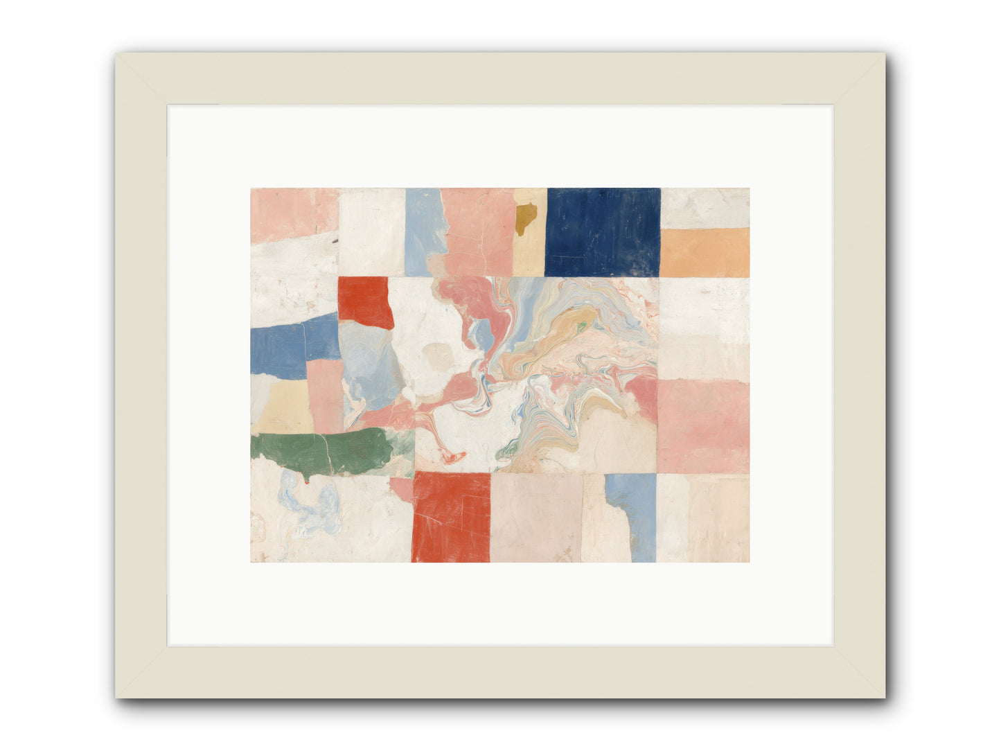 Radiant Flux -- Framed Print - White 12x9
