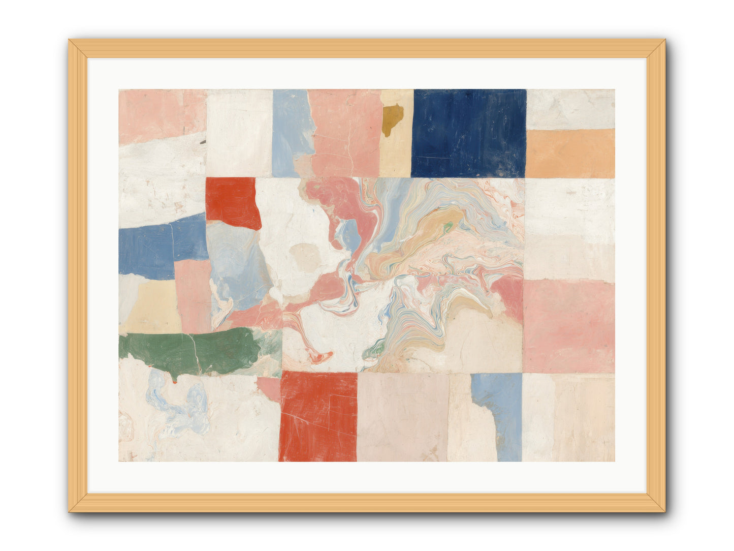 Radiant Flux -- Framed Print - Natural 32x24