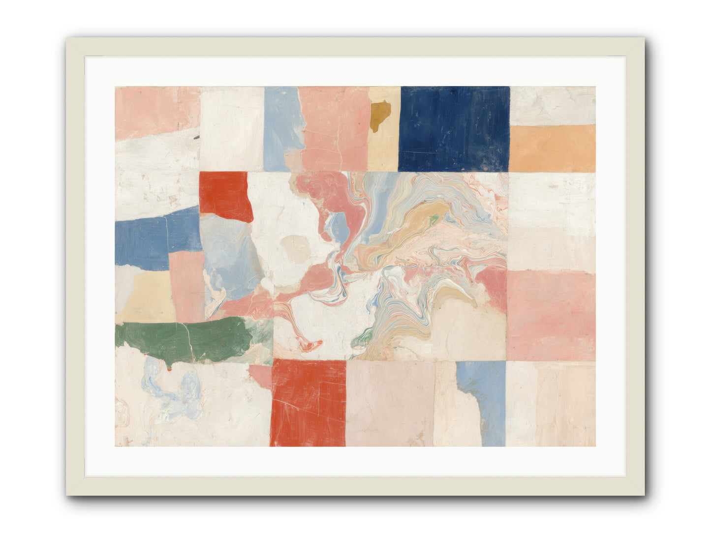 Radiant Flux -- Framed Print - White 32x24