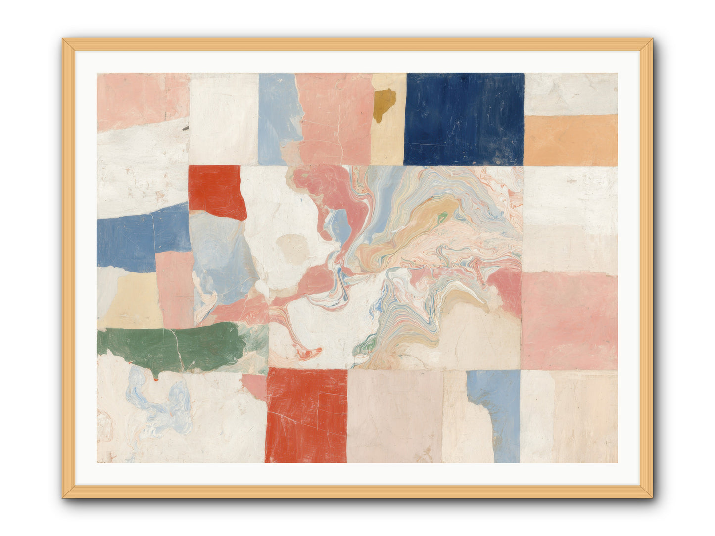 Radiant Flux -- Framed Print - Natural 48x36