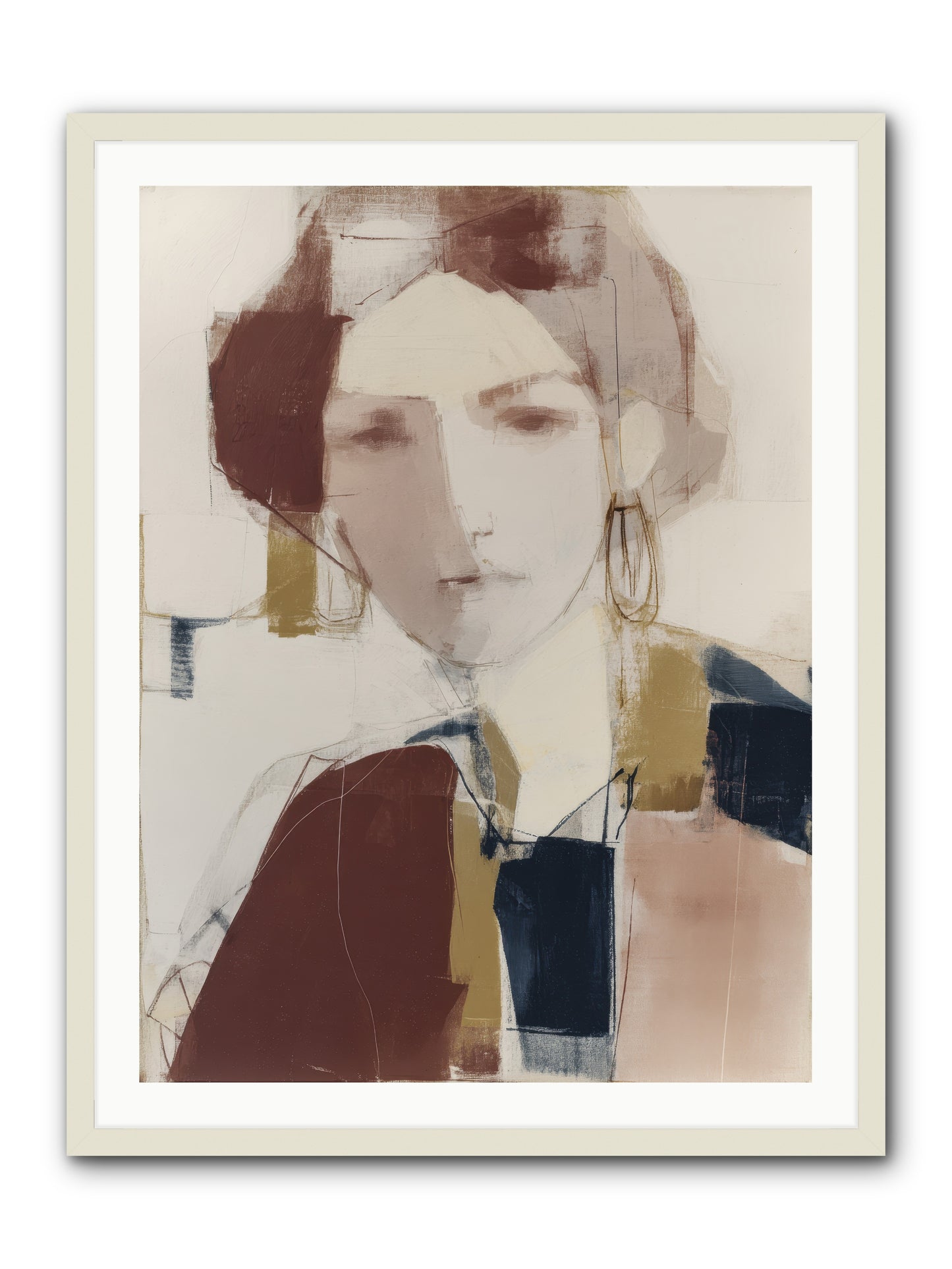 Radiant Secrets -- Framed Print - White 30x40