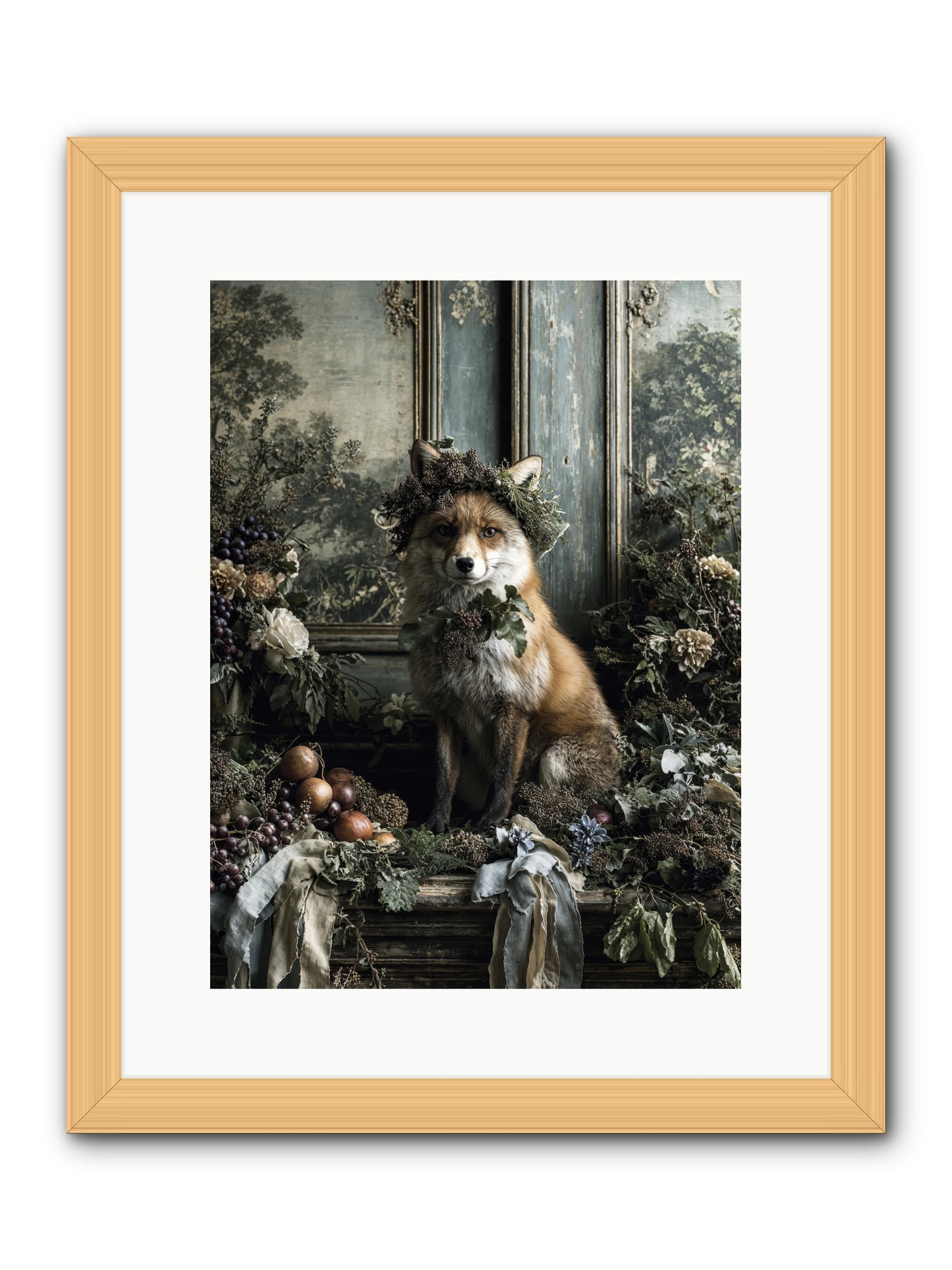 Rafe -- Framed Print - Natural 12x16