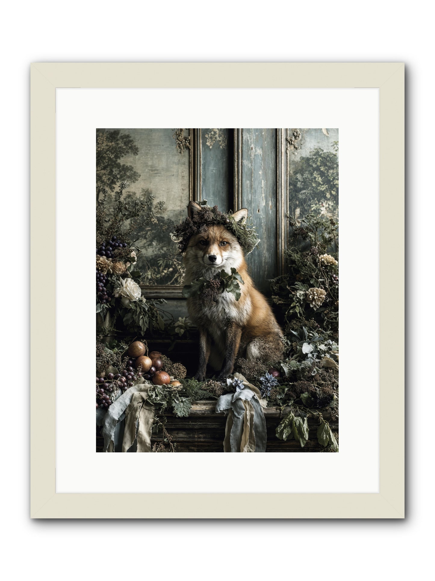 Rafe -- Framed Print - White 12x16