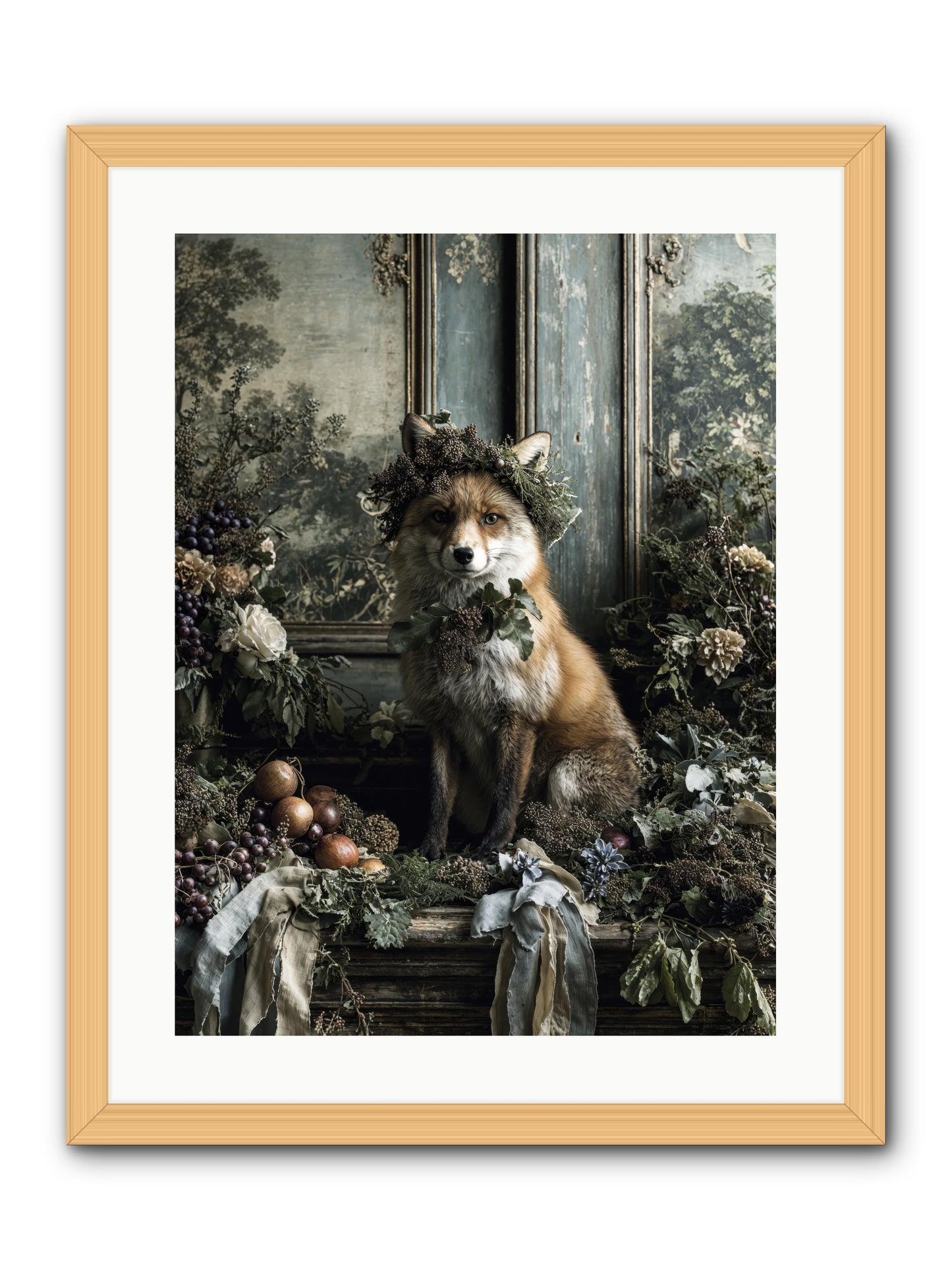 Rafe -- Framed Print - Natural 18x24