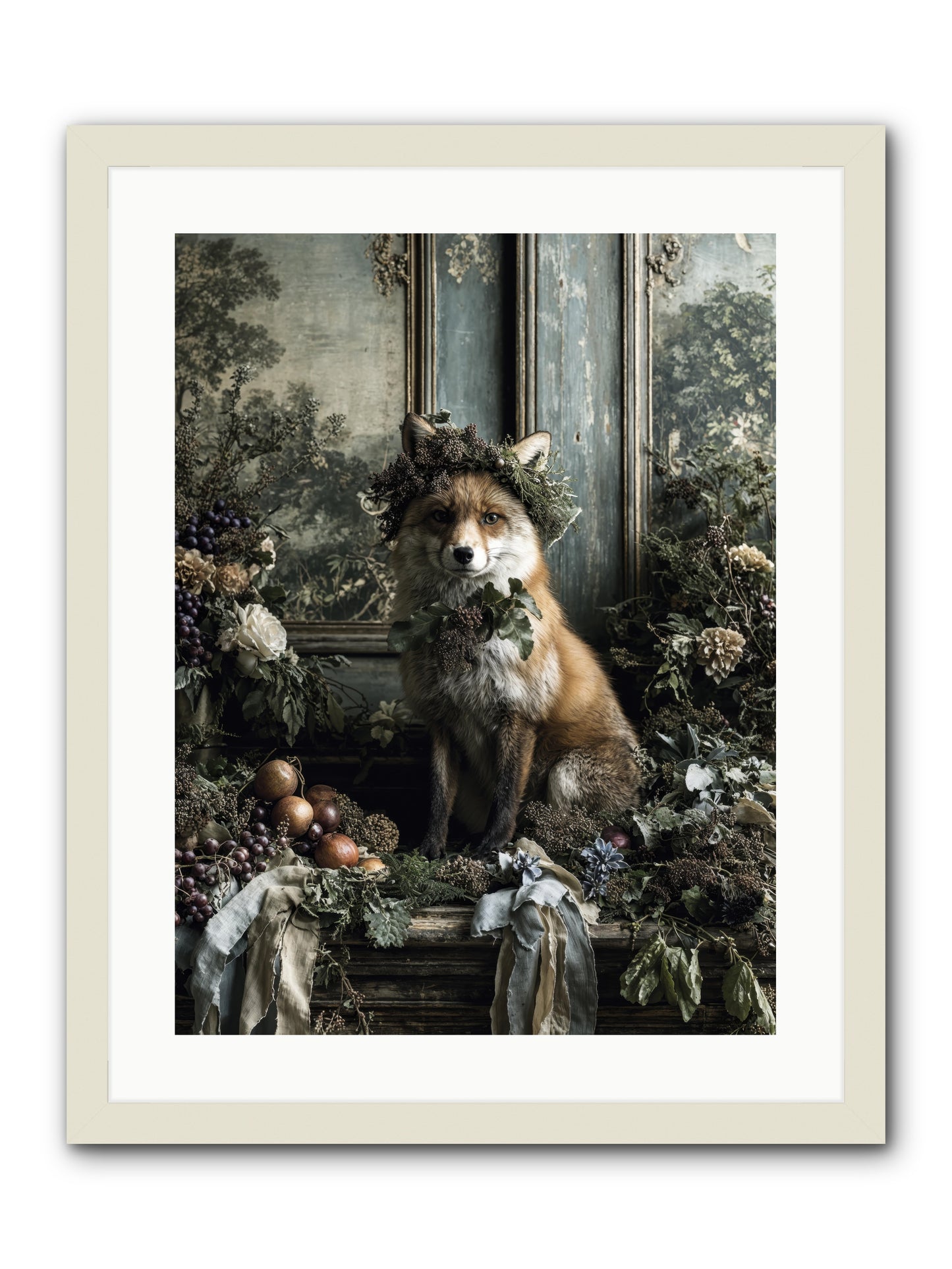Rafe -- Framed Print - White 18x24