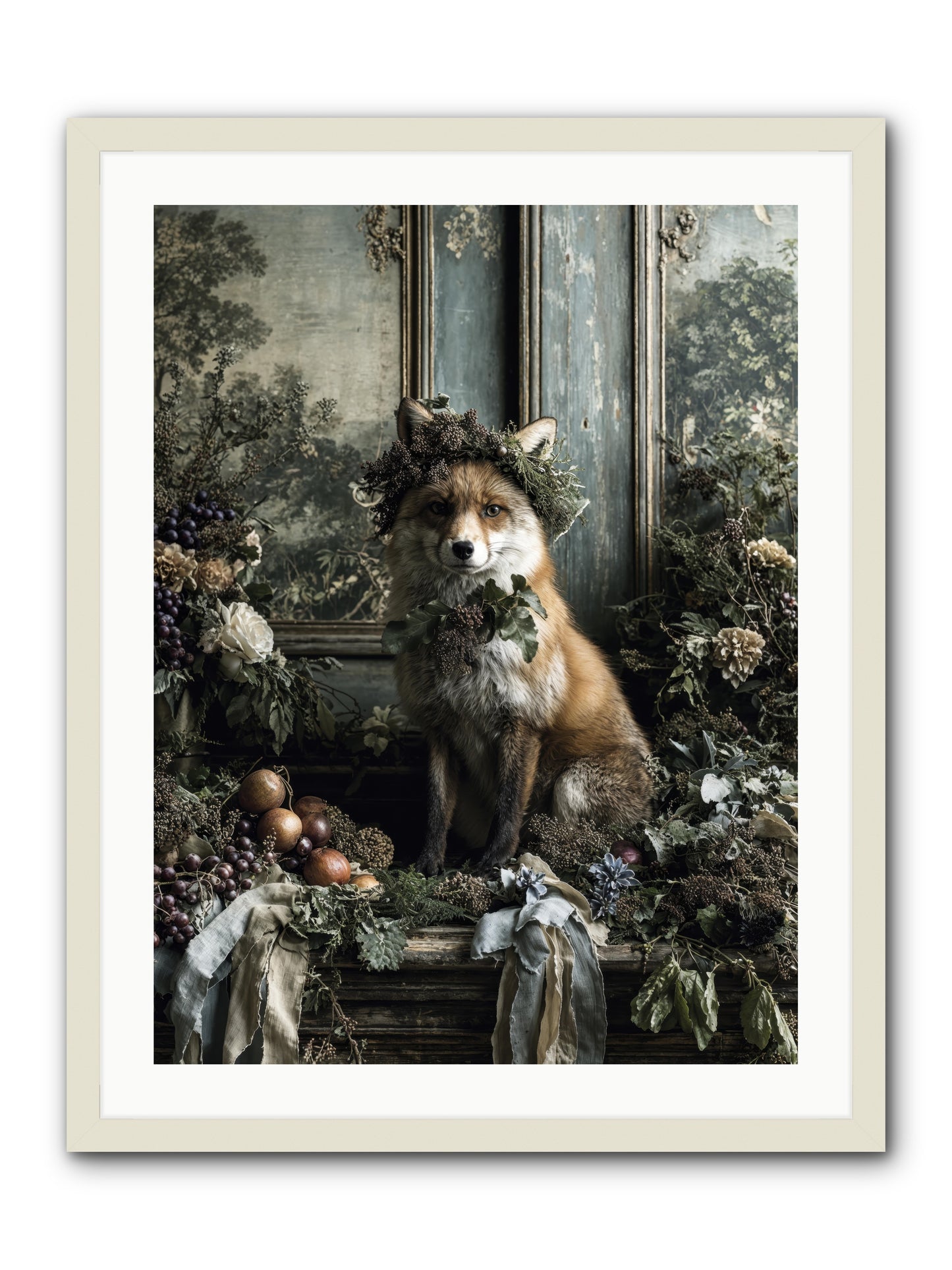 Rafe -- Framed Print - White 24x32
