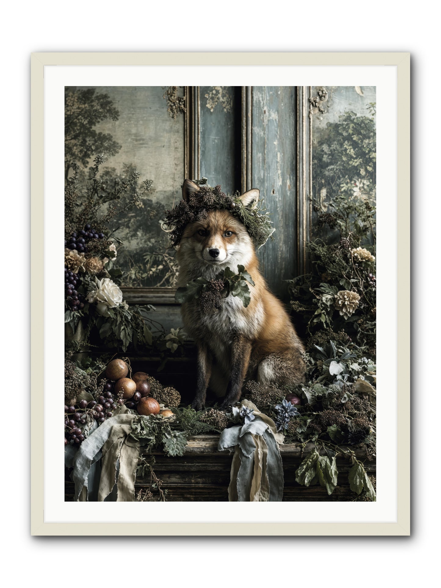 Rafe -- Framed Print - White 30x40