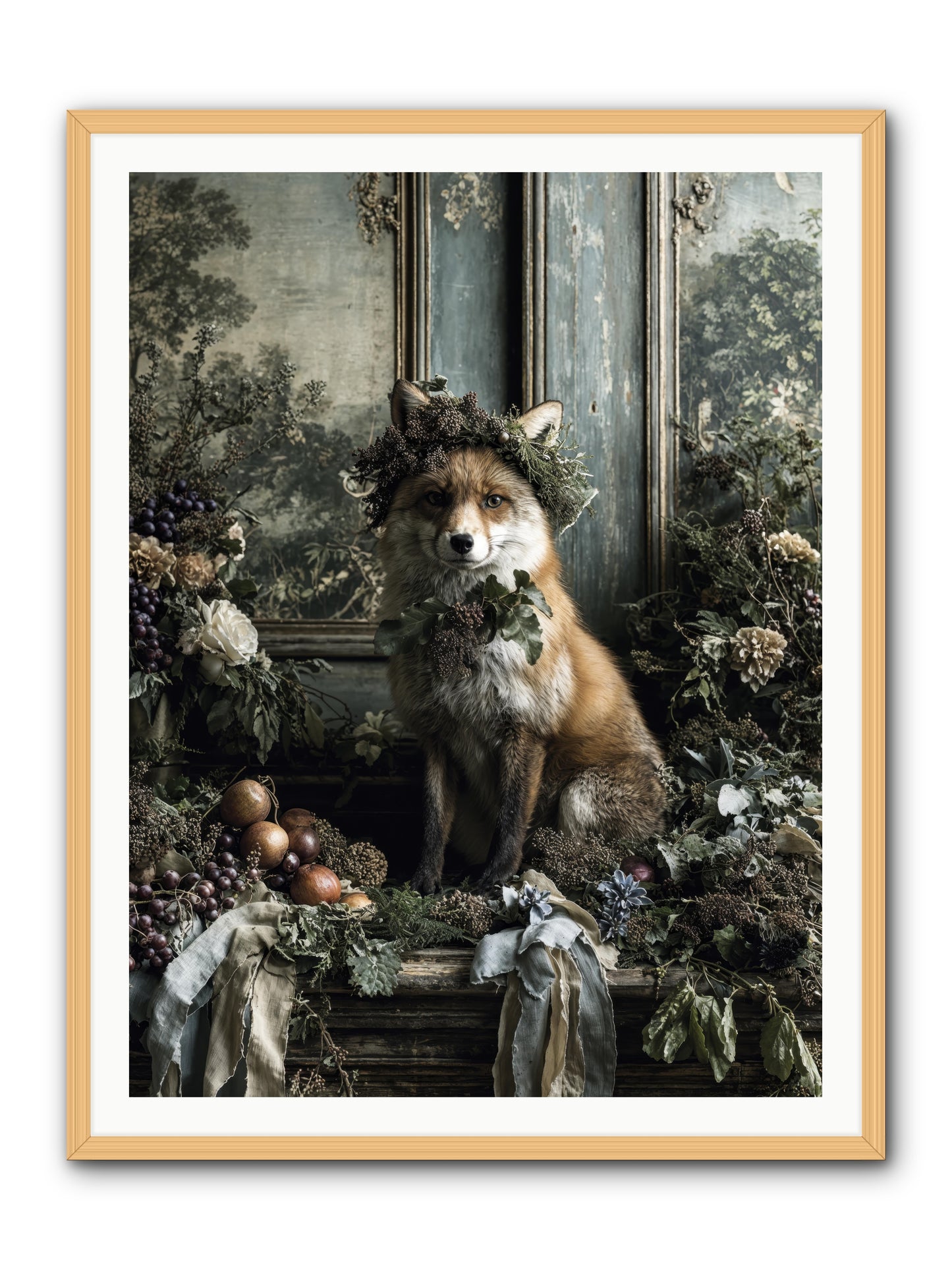 Rafe -- Framed Print - Natural 36x48