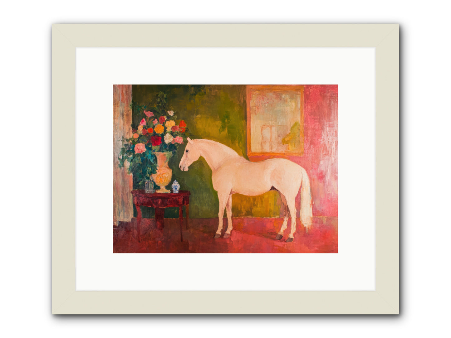 Rain Dancer -- Framed Print - White 12x9