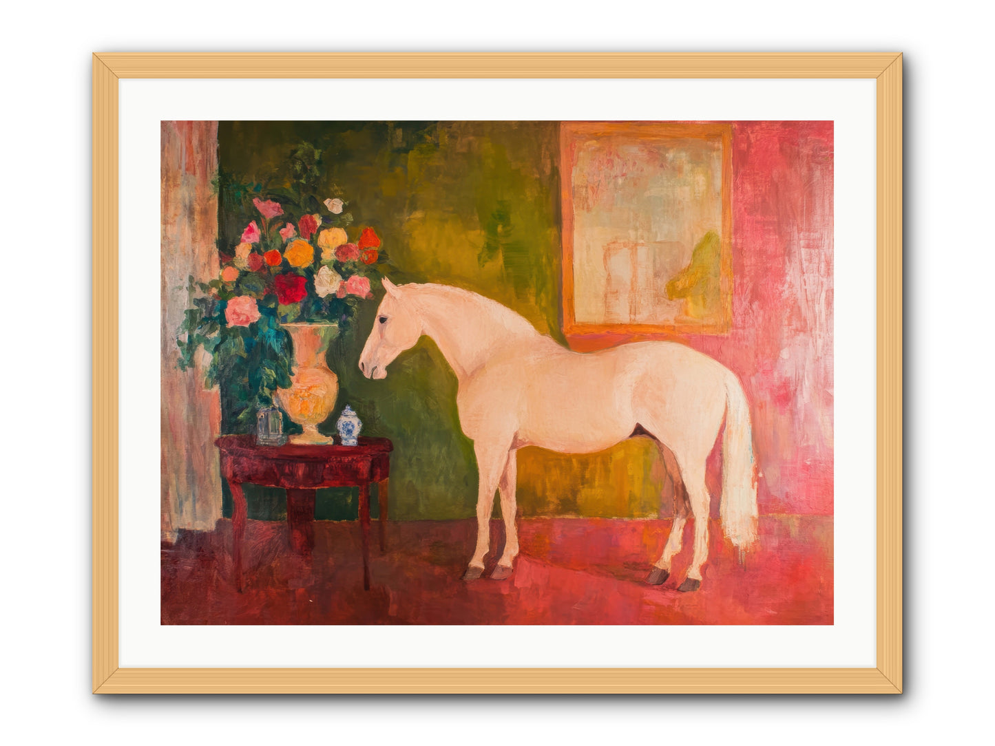 Rain Dancer -- Framed Print - Natural 32x24