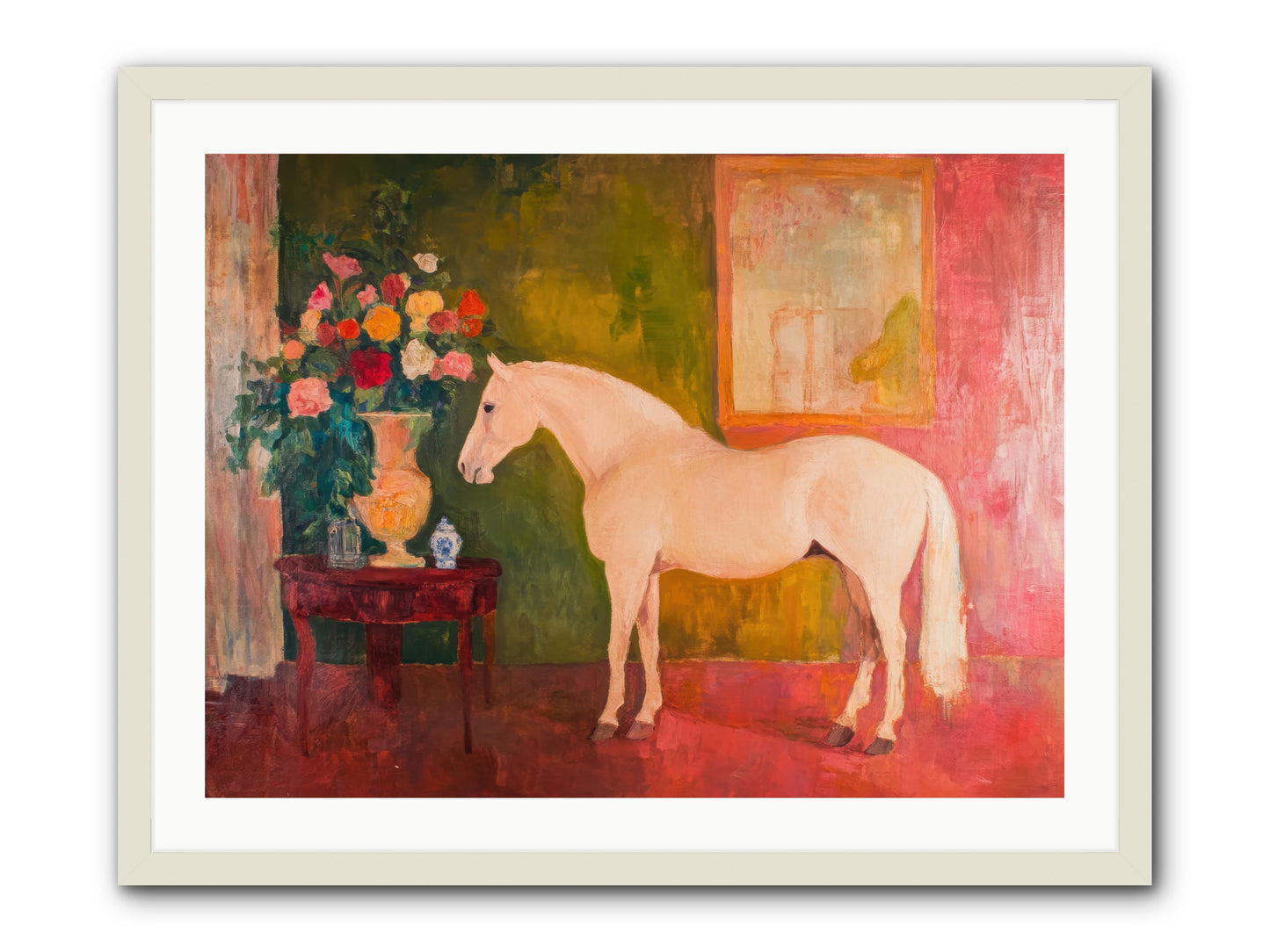 Rain Dancer -- Framed Print - White 32x24