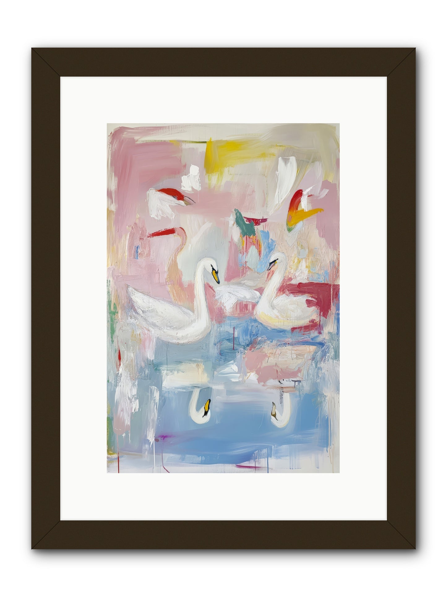 Rainbow Lake At Pemberly -- Framed Print - Black 10x15
