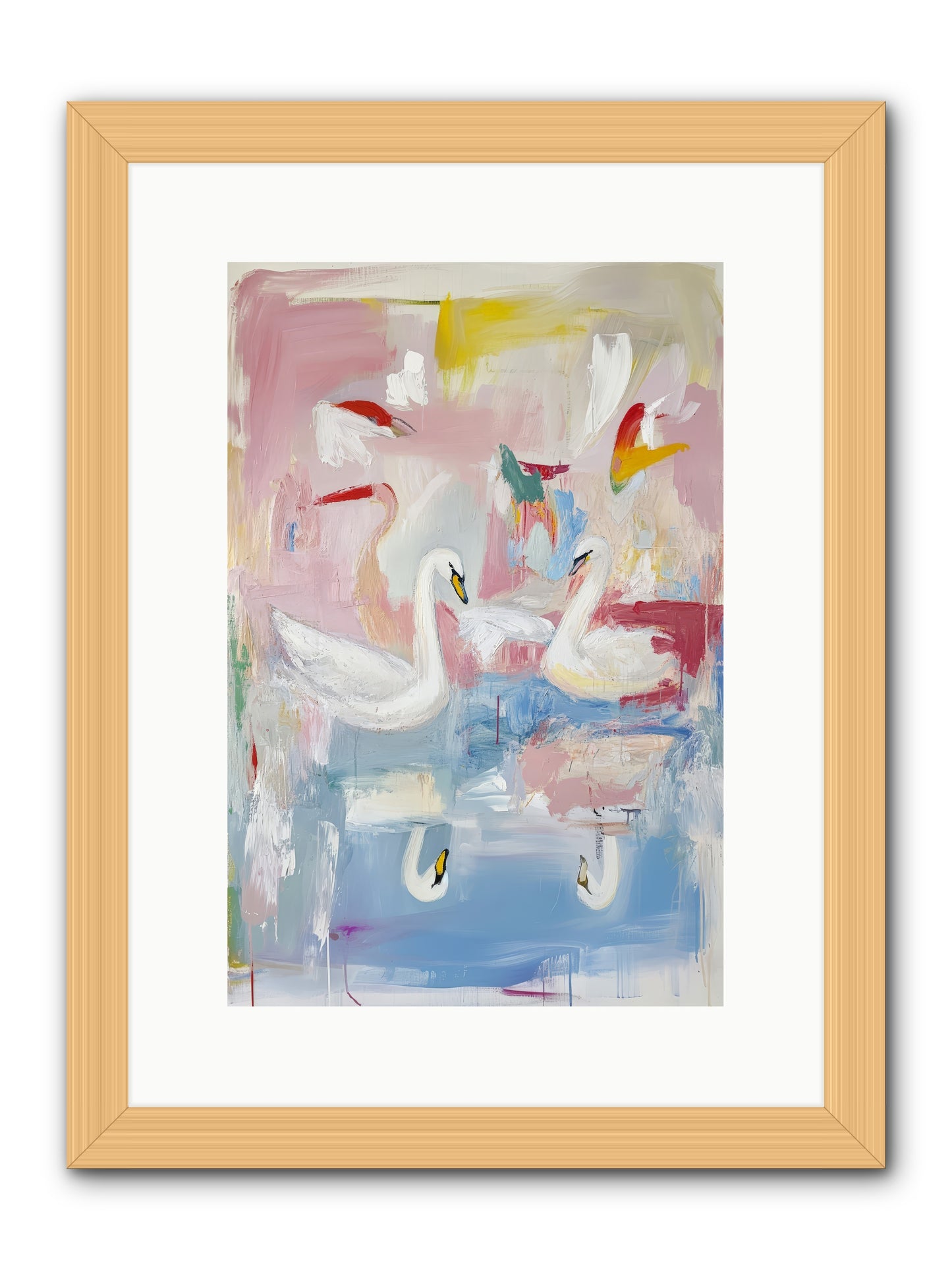 Rainbow Lake At Pemberly -- Framed Print - Natural 10x15