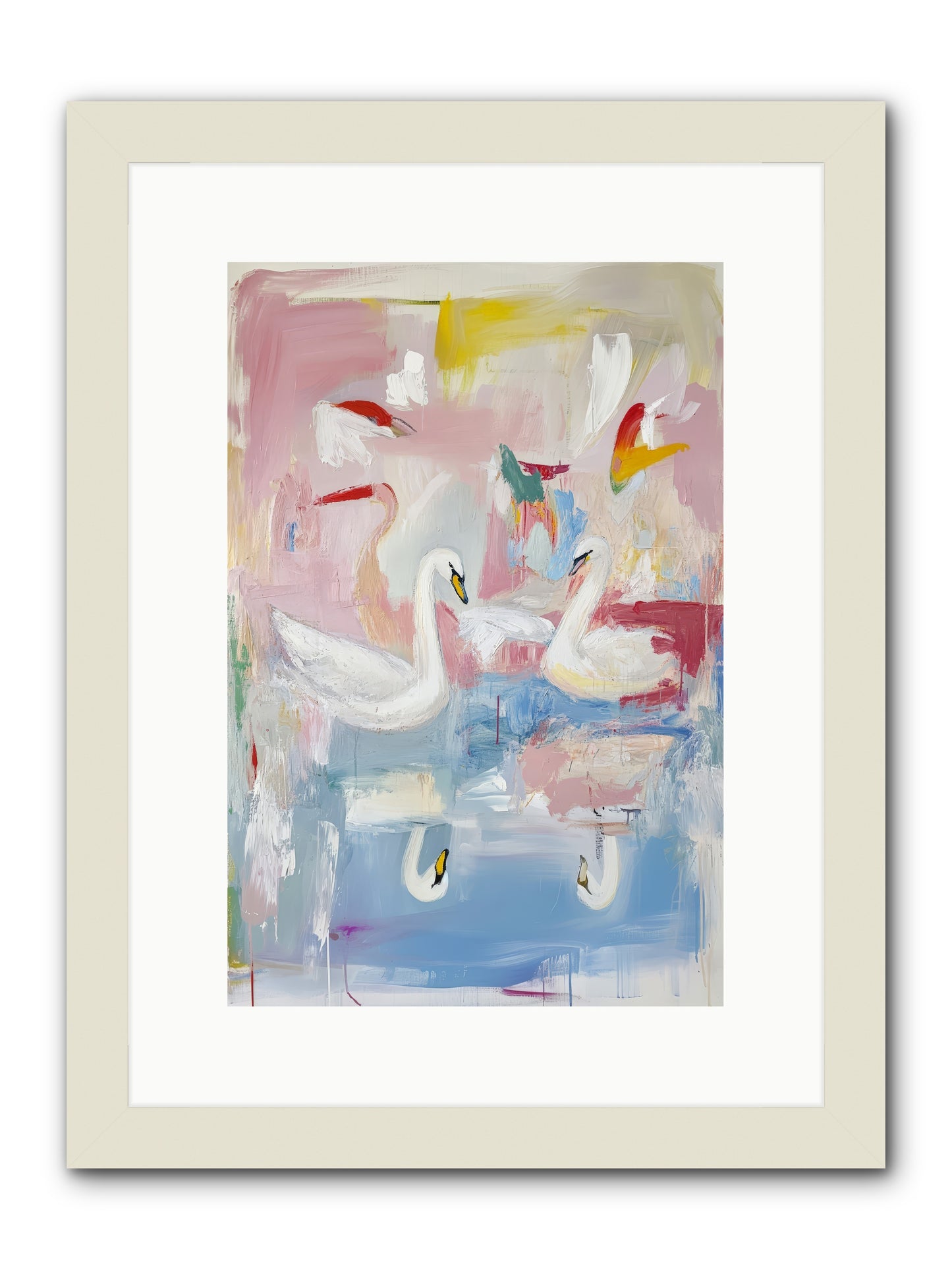 Rainbow Lake At Pemberly -- Framed Print - White 10x15