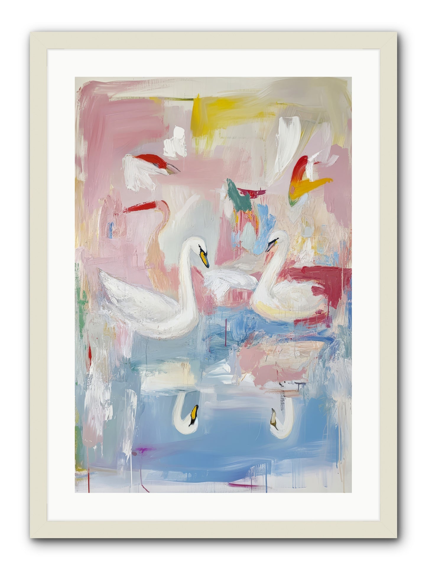 Rainbow Lake At Pemberly -- Framed Print - White 20x30