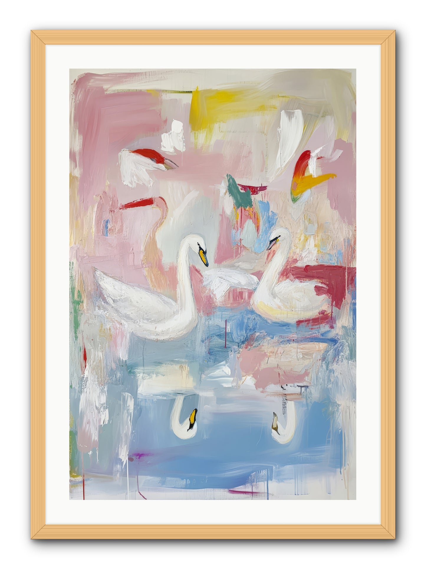 Rainbow Lake At Pemberly -- Framed Print - Natural 24x36