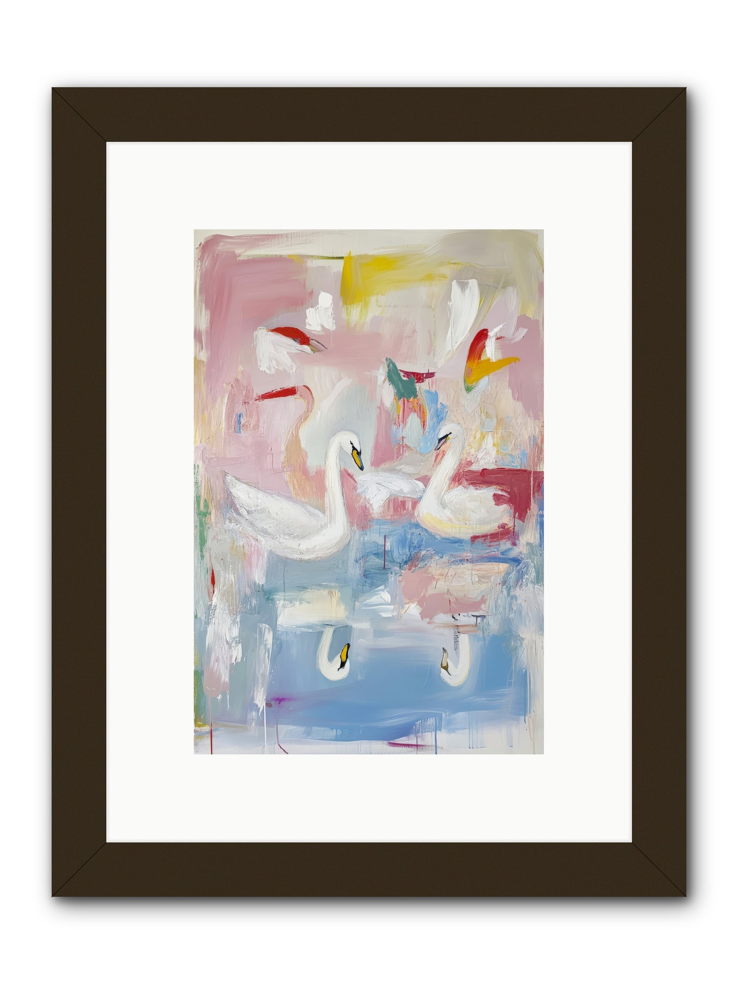Rainbow Lake At Pemberly -- Framed Print - Black 8x12