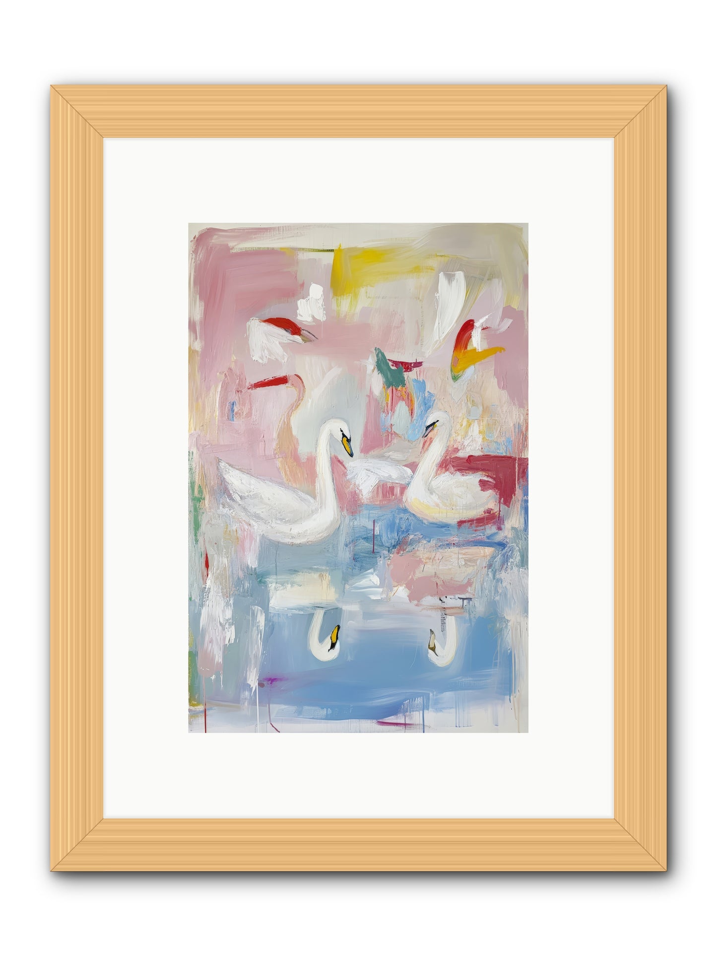 Rainbow Lake At Pemberly -- Framed Print - Natural 8x12