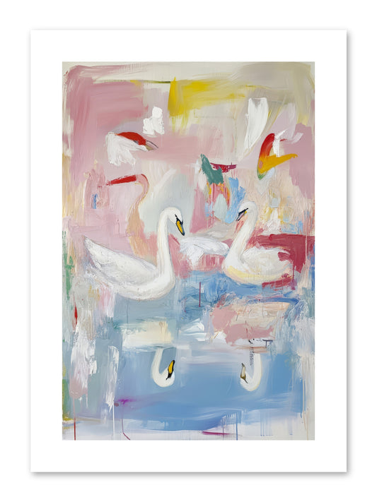 Rainbow Lake At Pemberly -- Paper Print 8x12