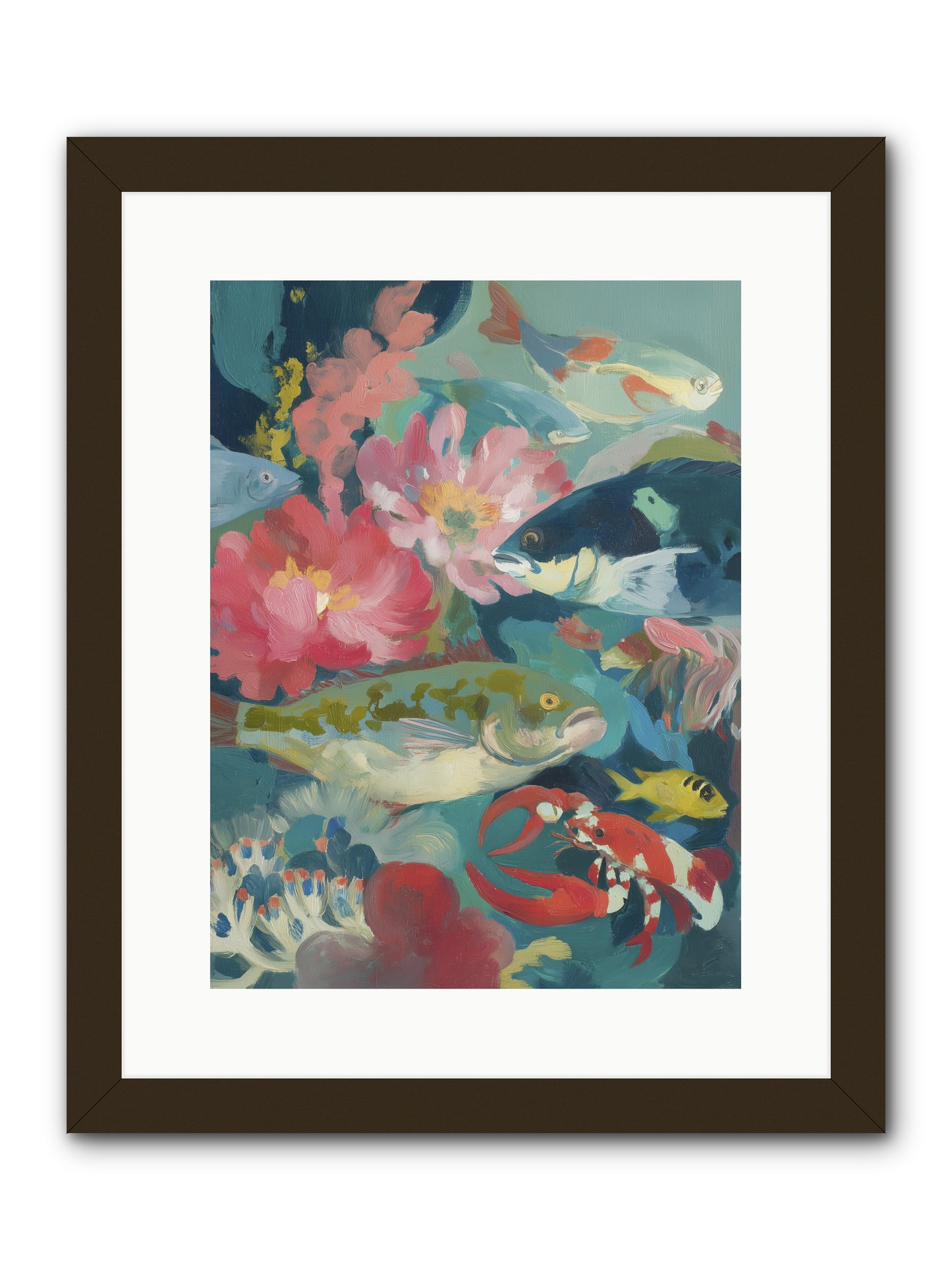 Rainbow Poetry -- Framed Print - Black 12x16